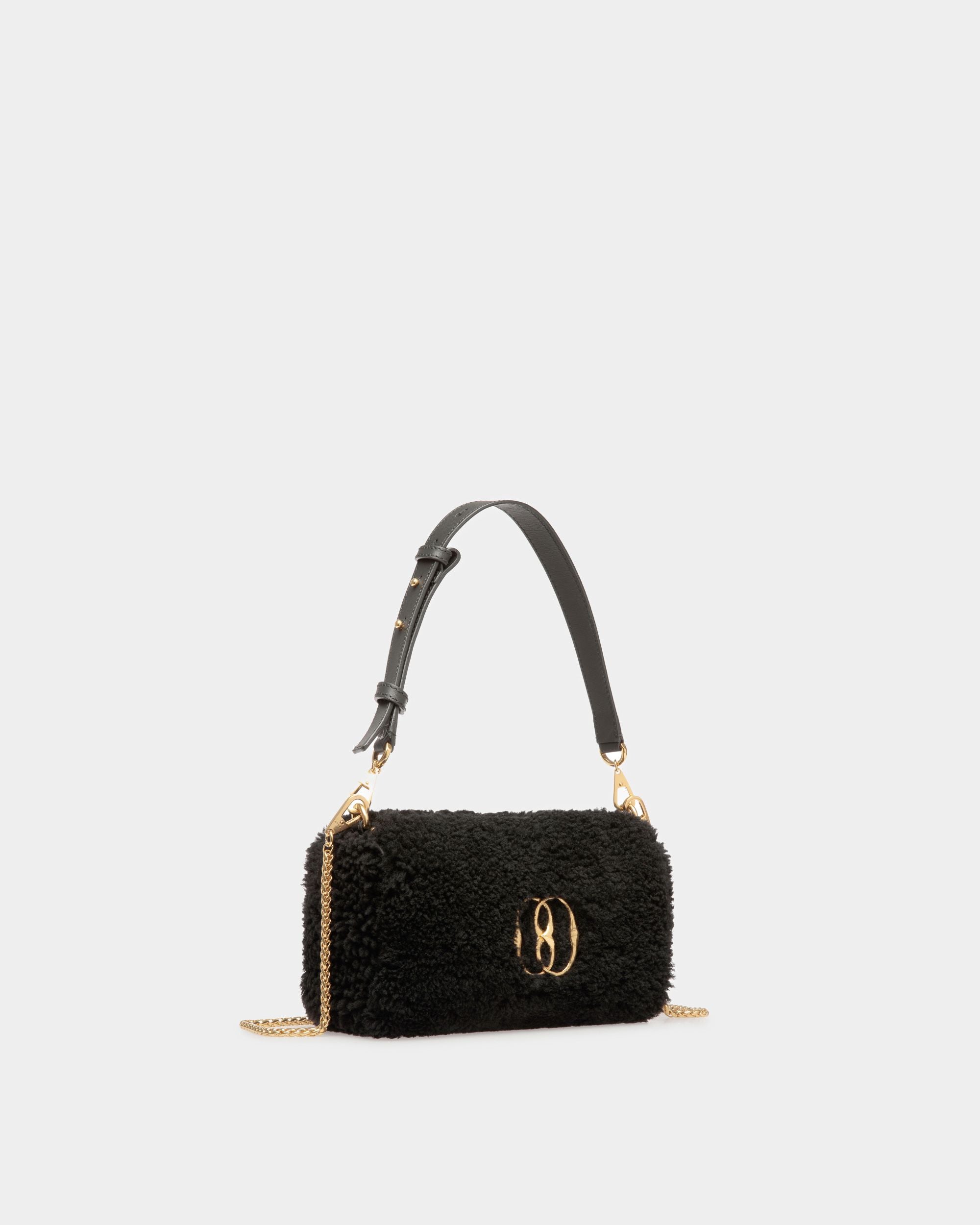 Mini-Sac Emblem En Laine Noire - Femme - Bally - 04