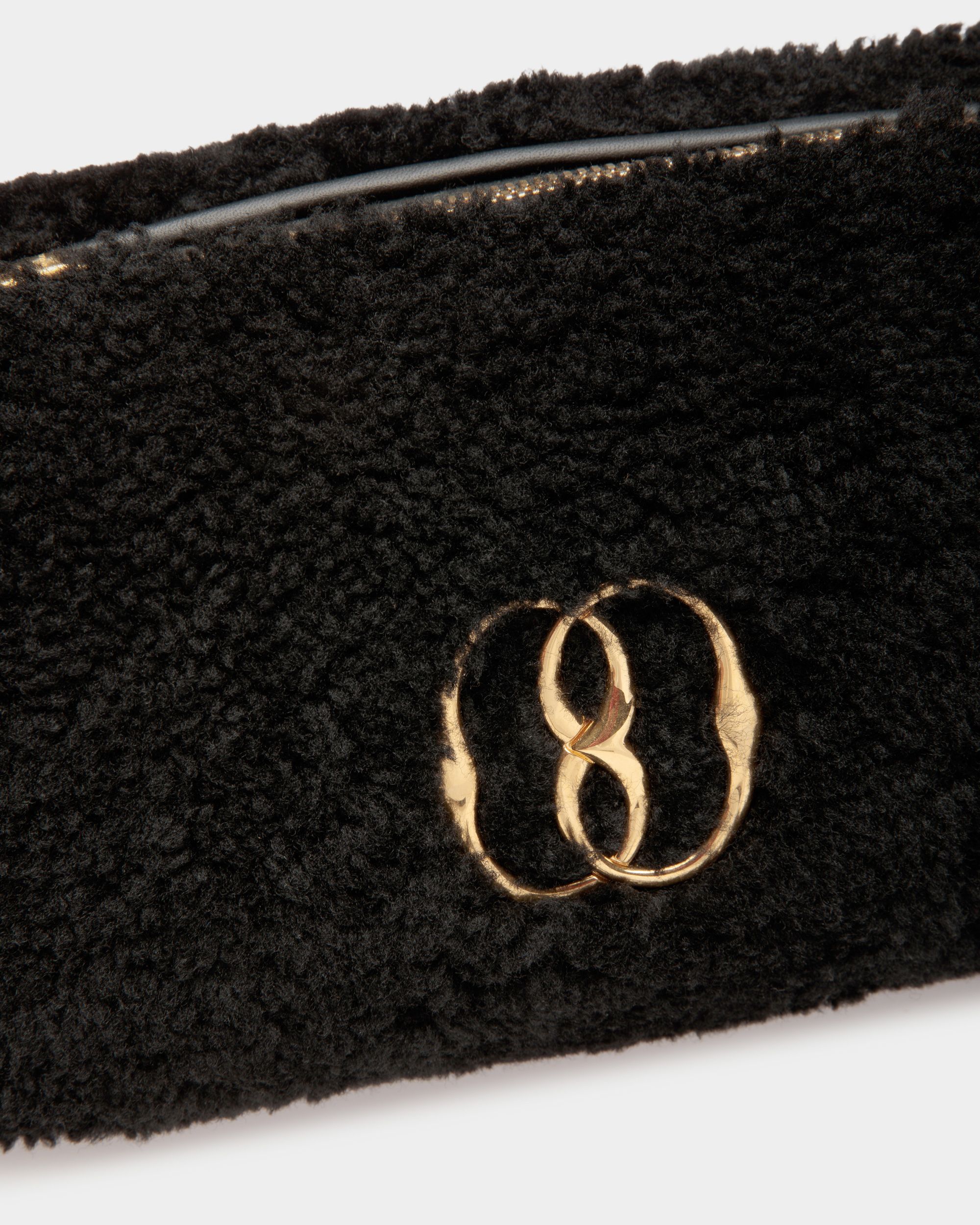 Mini-Sac Emblem En Laine Noire - Femme - Bally - 06