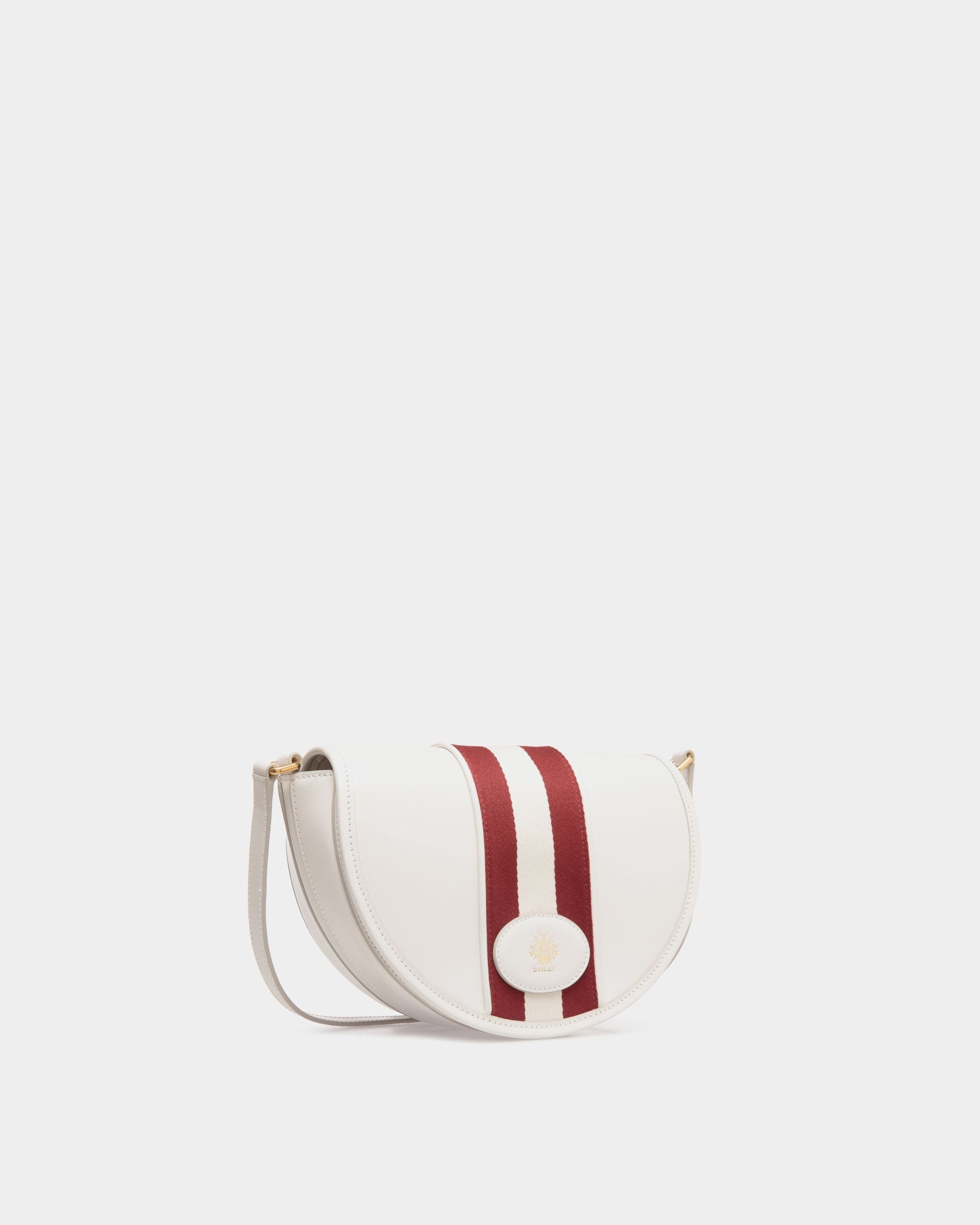 Signature Minibag In White  Leather - Femme - Bally - 03