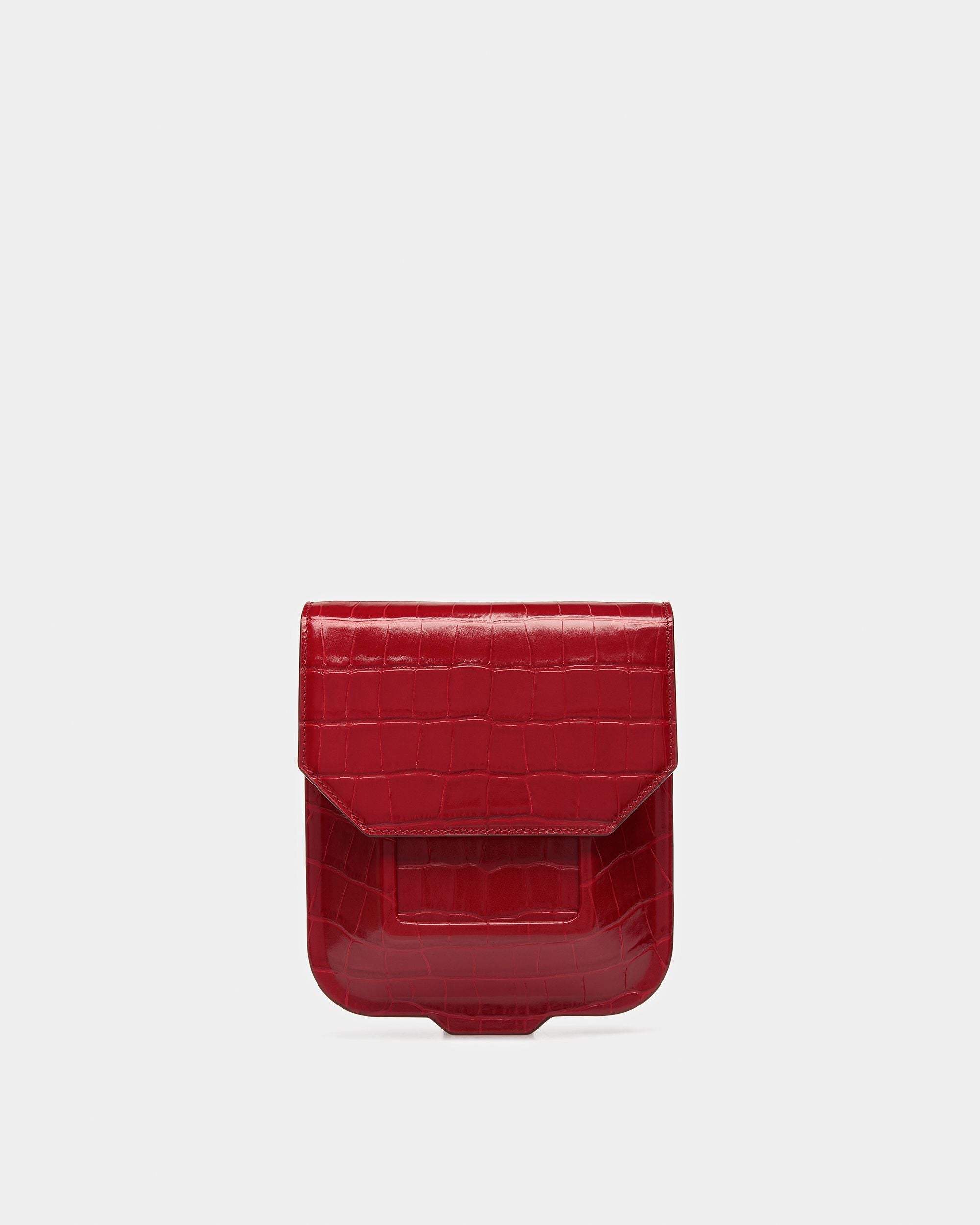 Mini-sac To Go En Cuir Gaufré Crocodile - Femme - Bally - 01