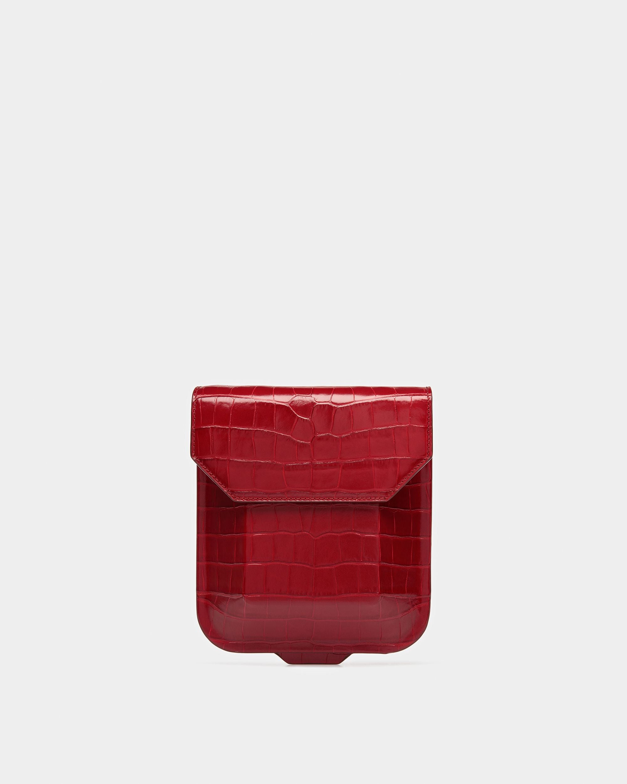 Mini-sac To Go En Cuir Gaufré Crocodile - Femme - Bally - 02