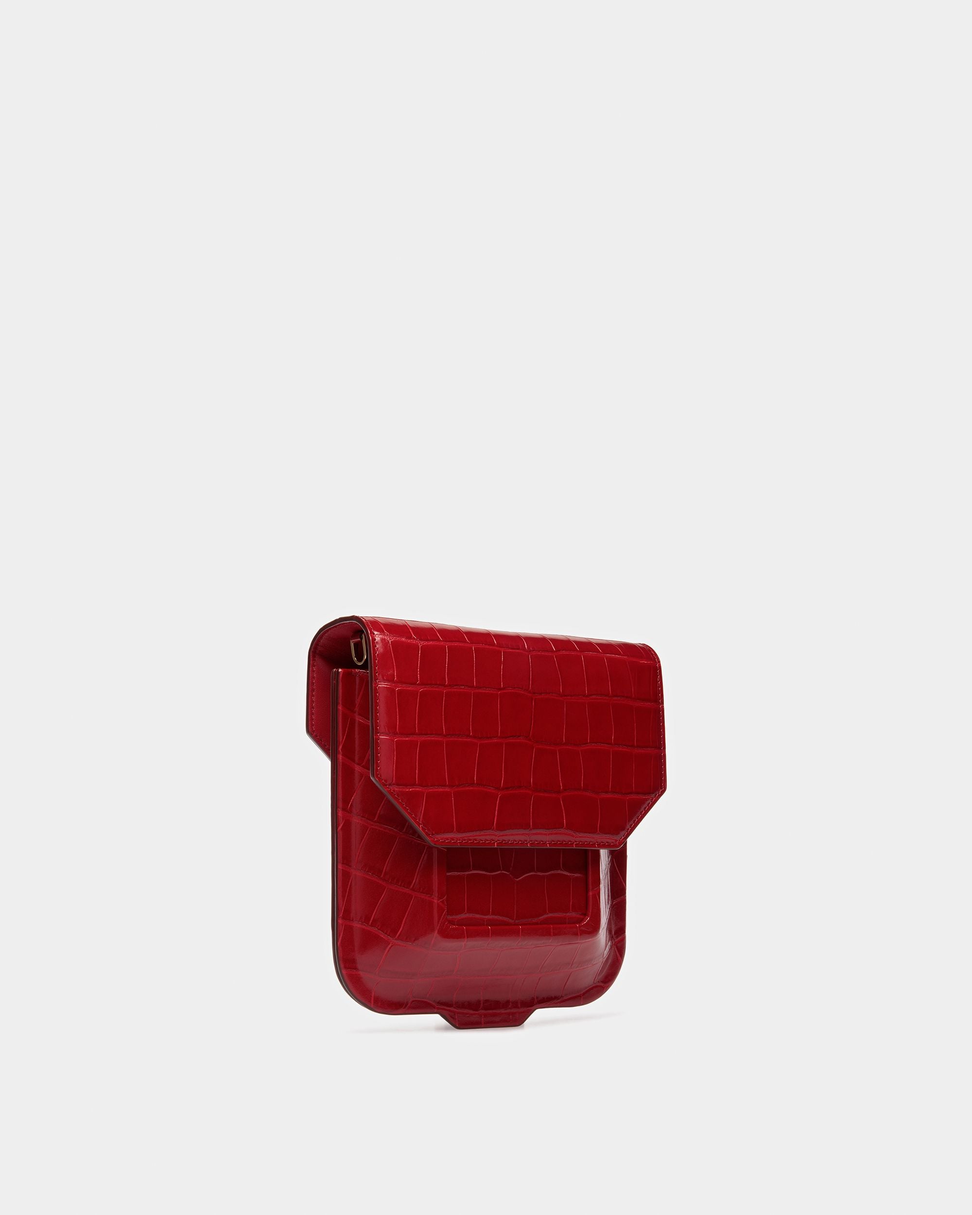 Mini-sac To Go En Cuir Gaufré Crocodile - Femme - Bally - 05