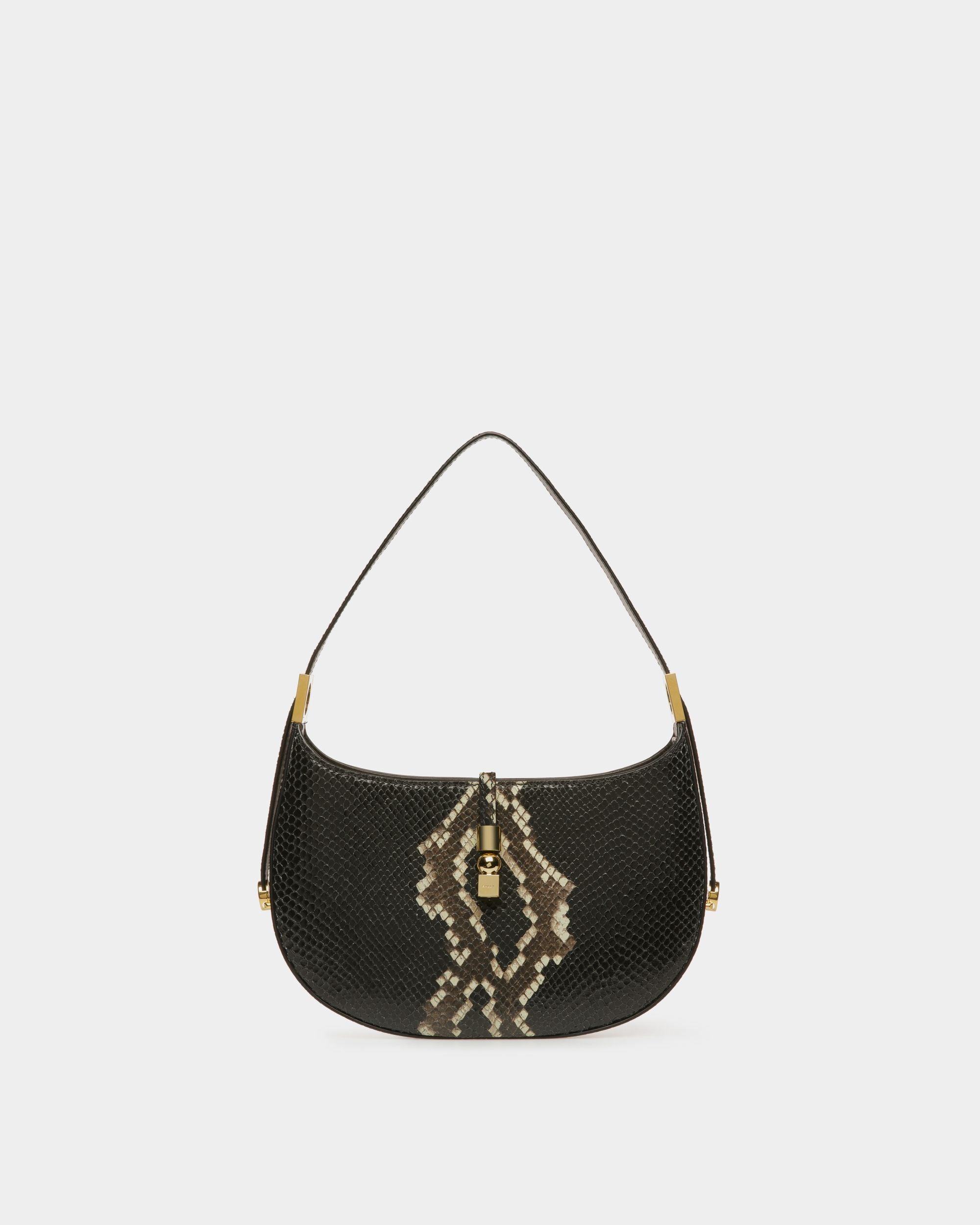 Sac D’épaule Block Finition Imprimé Python - Femme - Bally - 01
