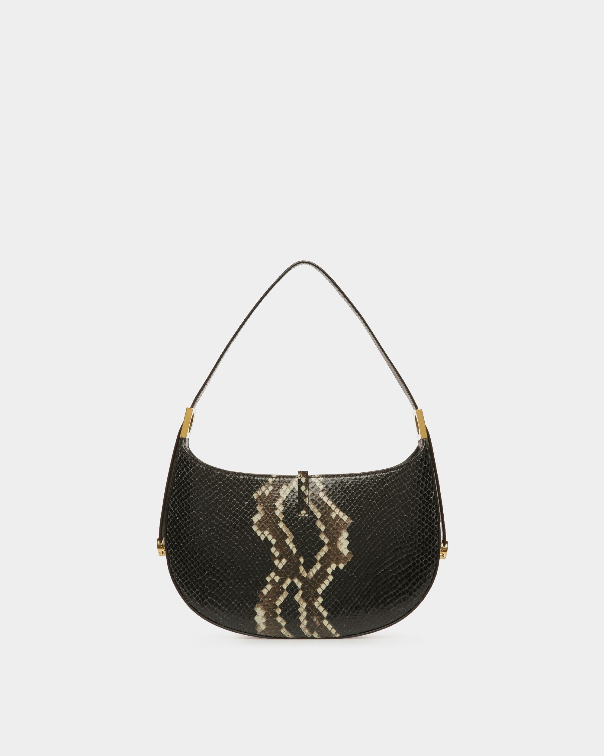 Sac D’épaule Block Finition Imprimé Python - Femme - Bally - 03