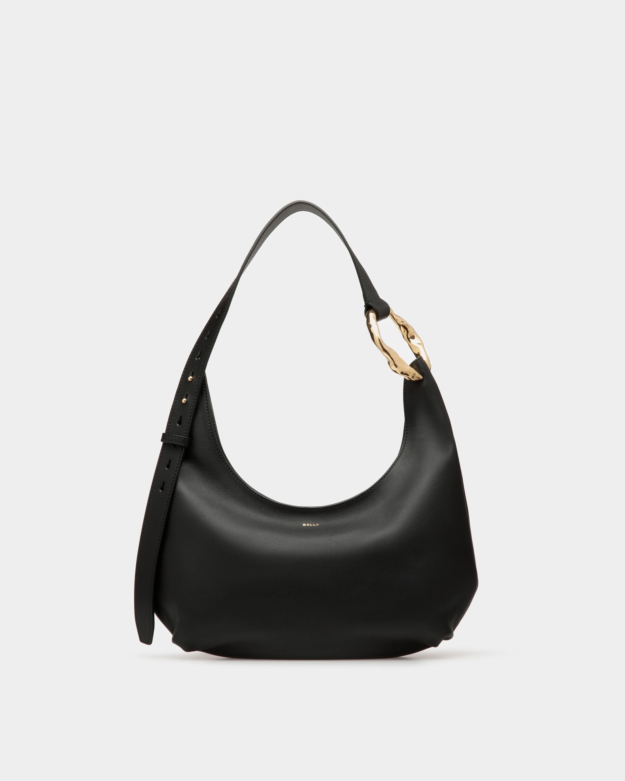 Sac besace Baroque En cuir noir - Femme - Bally - 01