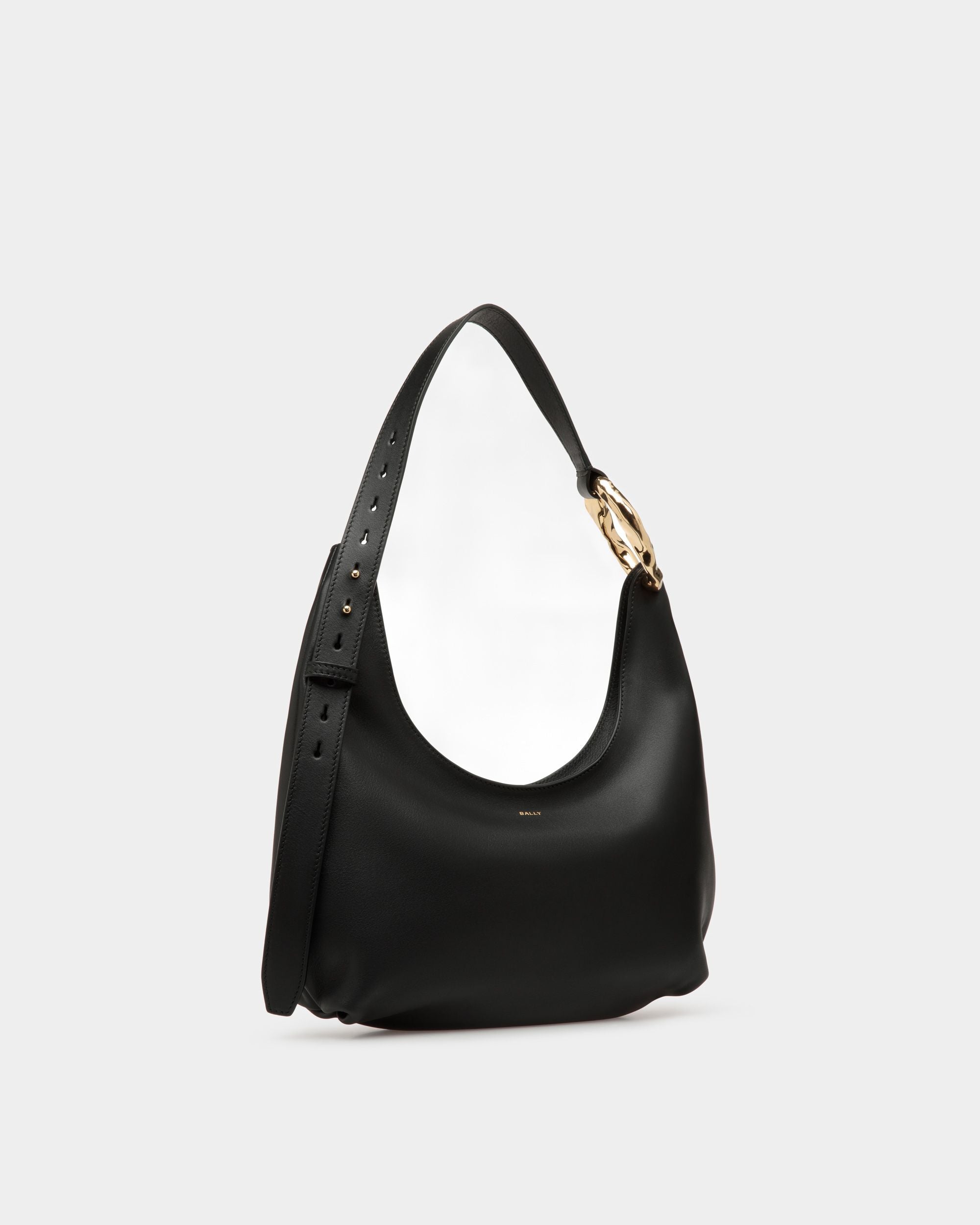 Sac besace Baroque En cuir noir - Femme - Bally - 04
