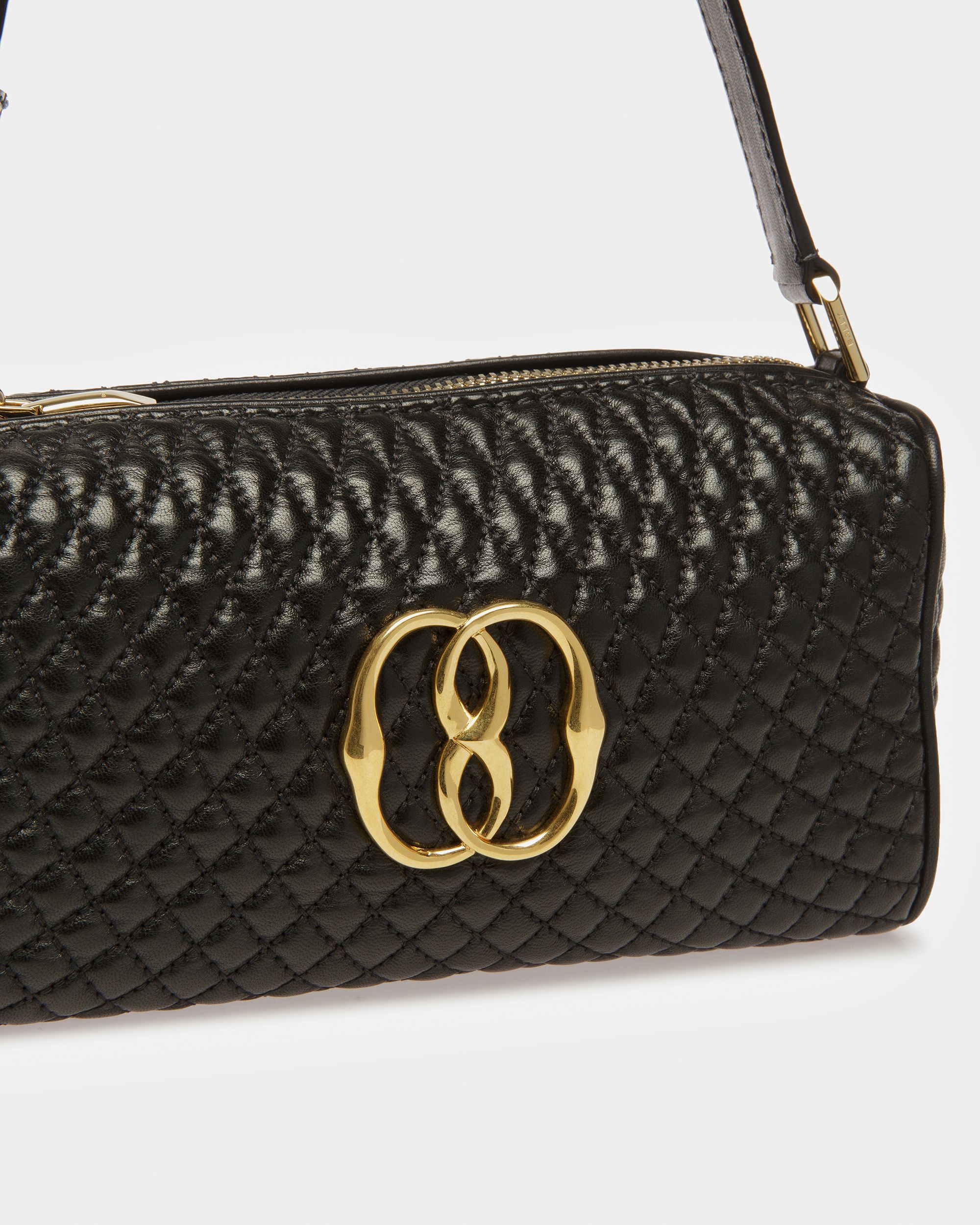 Mini-sac Emblem En Cuir Matelassé - Femme - Bally - 06