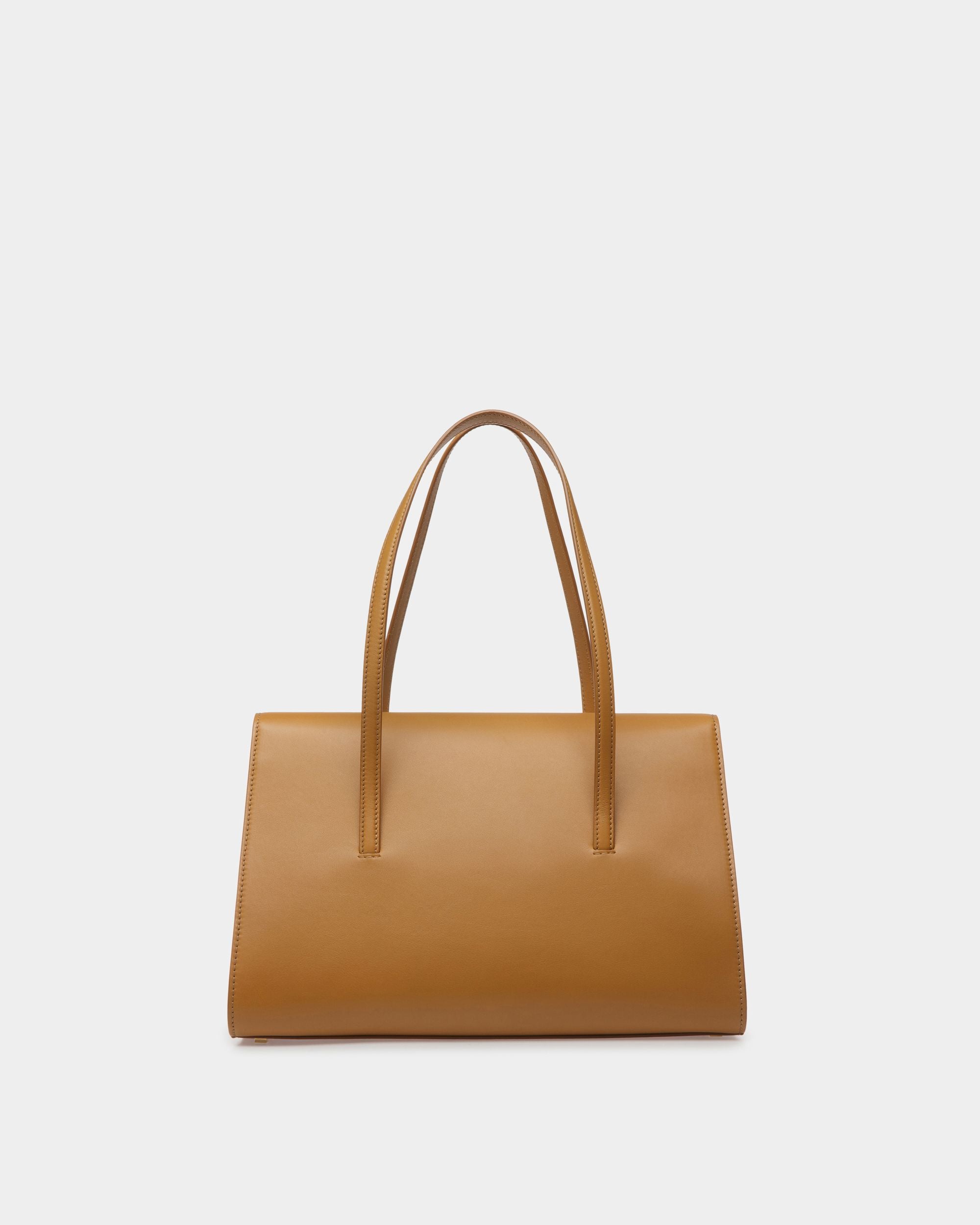 Sac d’épaule Baroque En Cuir Couleur Désert - Femme - Bally - 03