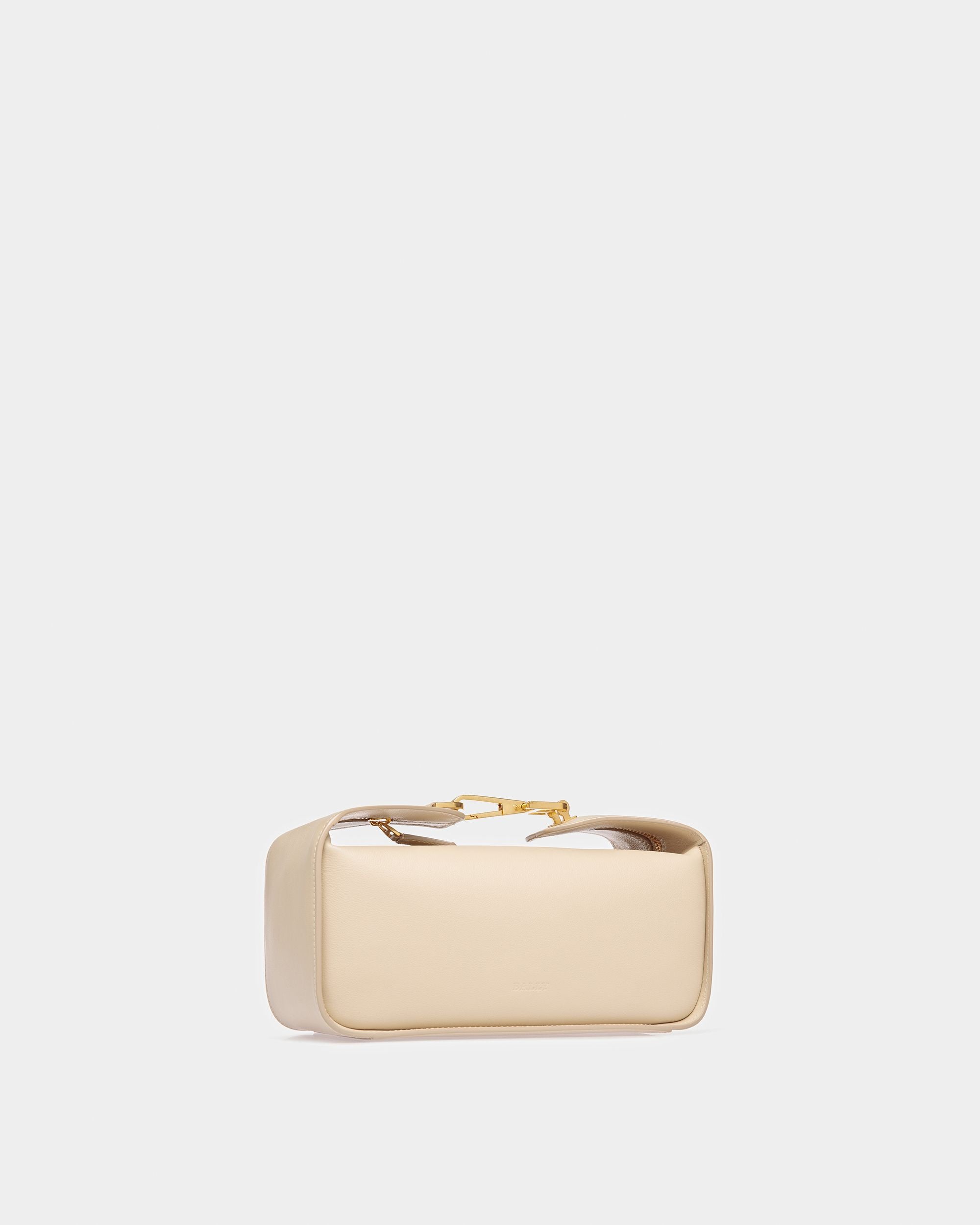 B-Hook Sac Porté Épaule En Cuir Couleur Fossil - Femme - Bally - 05