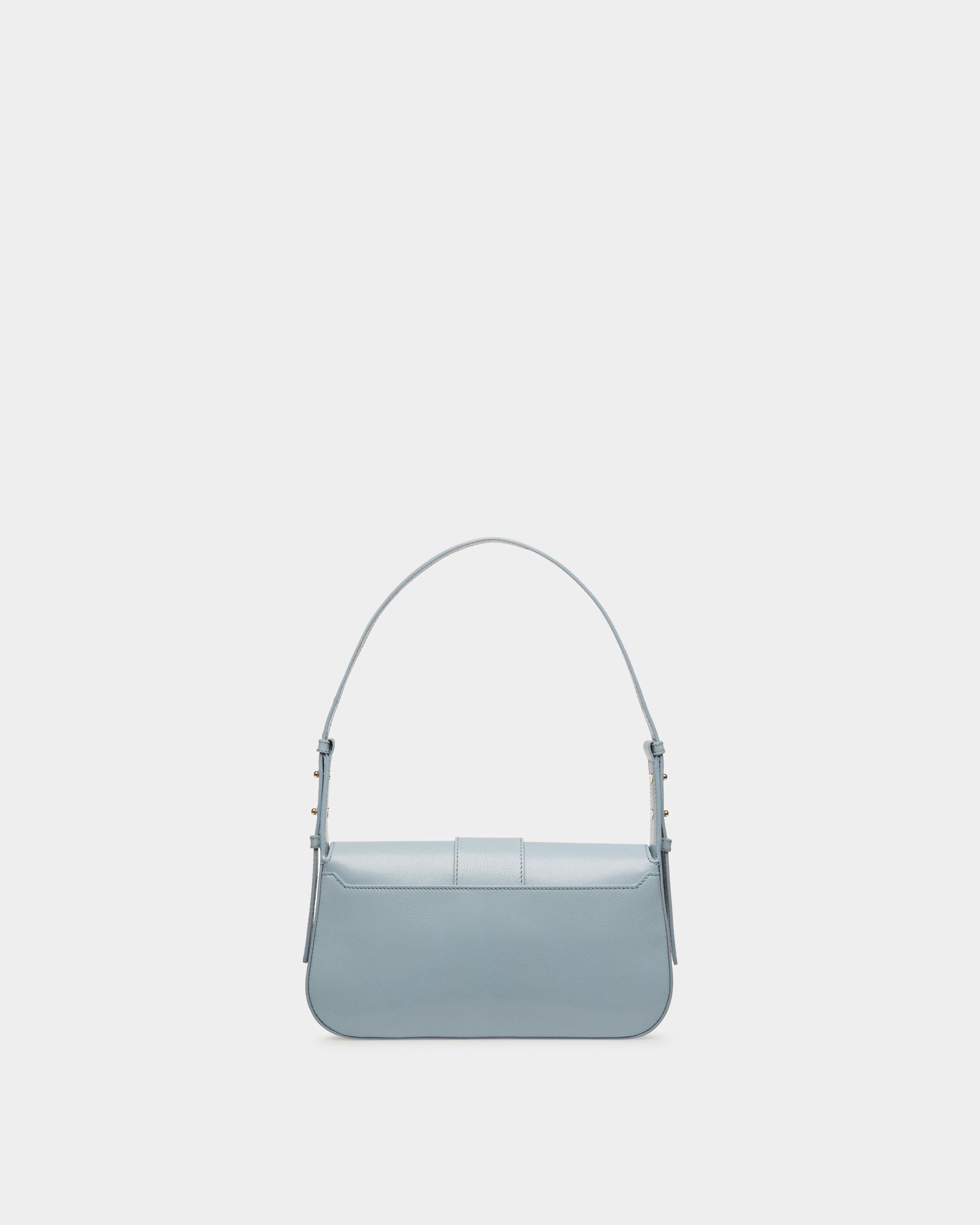 Jadha Sac Porté Épaule En Cuir Bleu Clair - Femme - Bally - 03