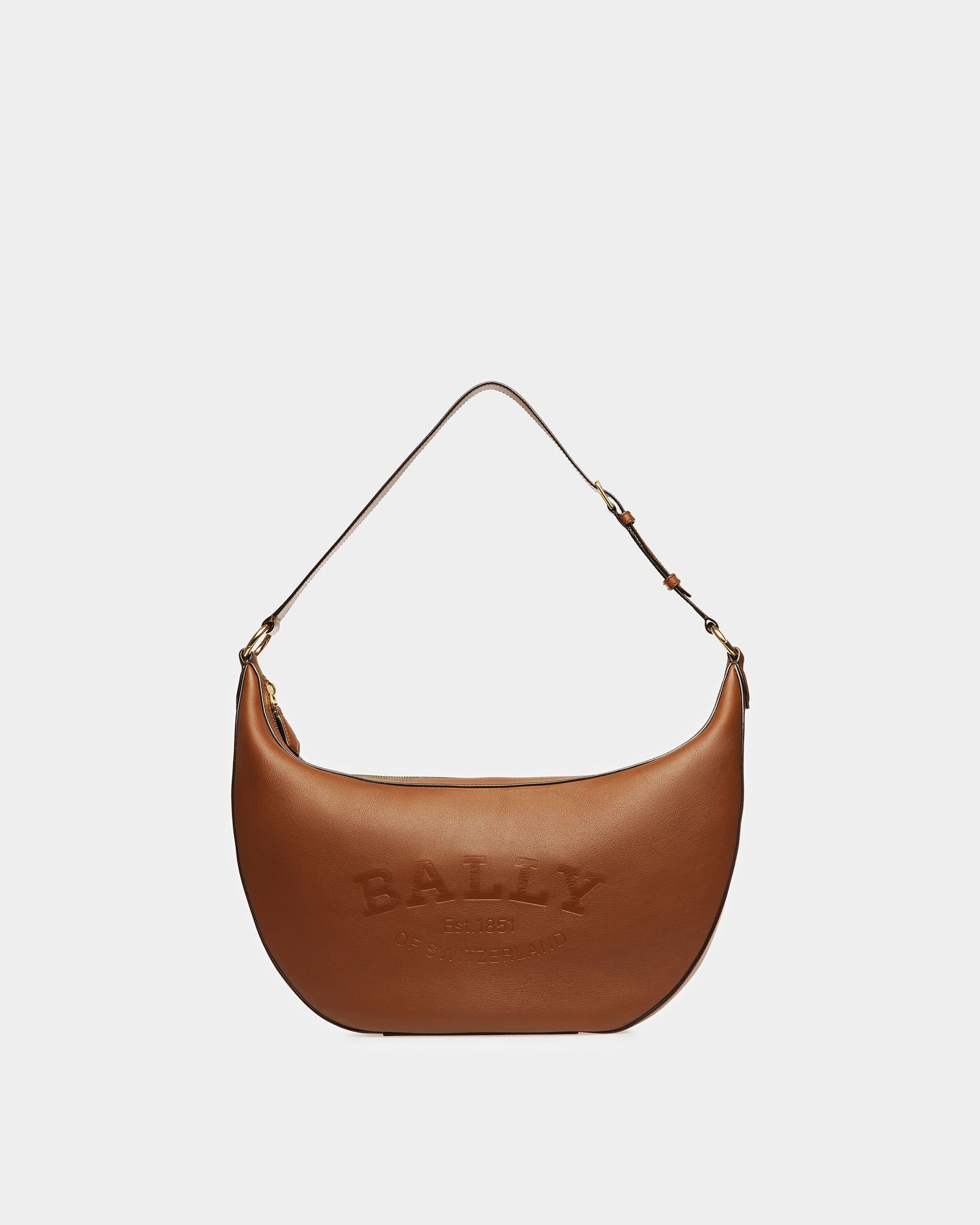 Charo Sac Porté Épaule En Cuir Marron - Femme - Bally - 01