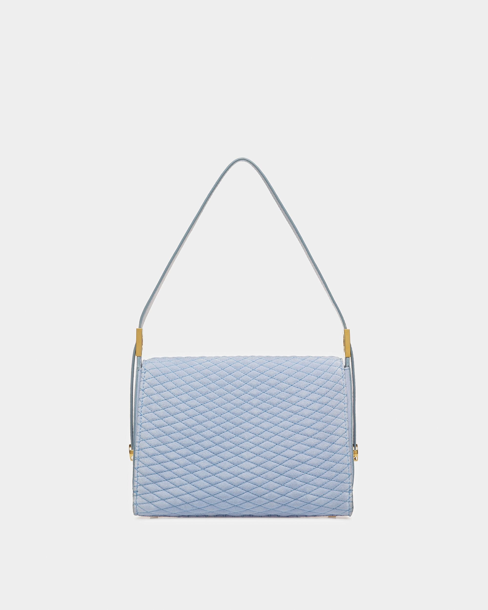 Sac Emblem Anse Supérieure En Daim Matelassé - Femme - Bally - 03
