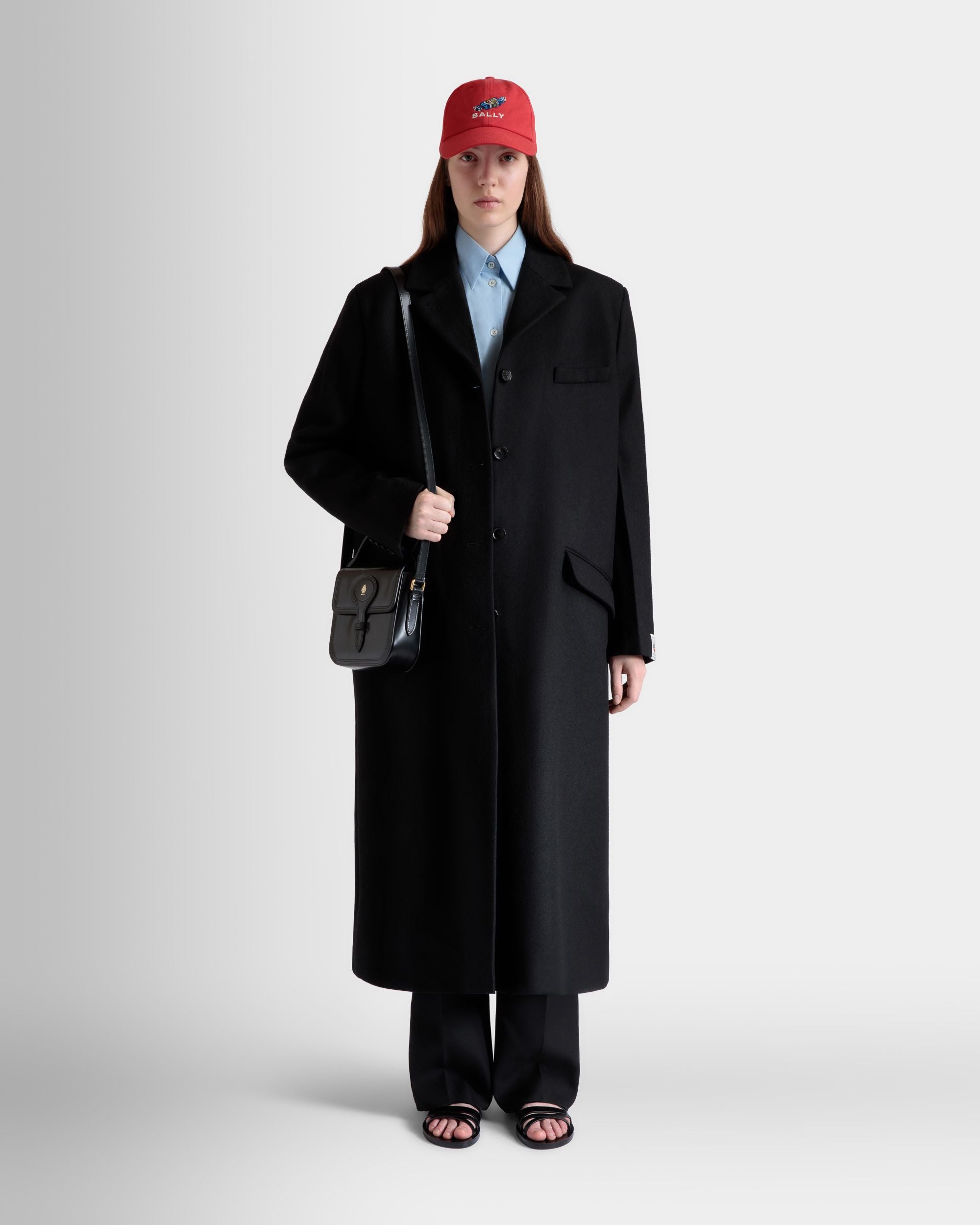Mini Sac Beckett En Cuir Brossé Noir - Femme - Bally - 02