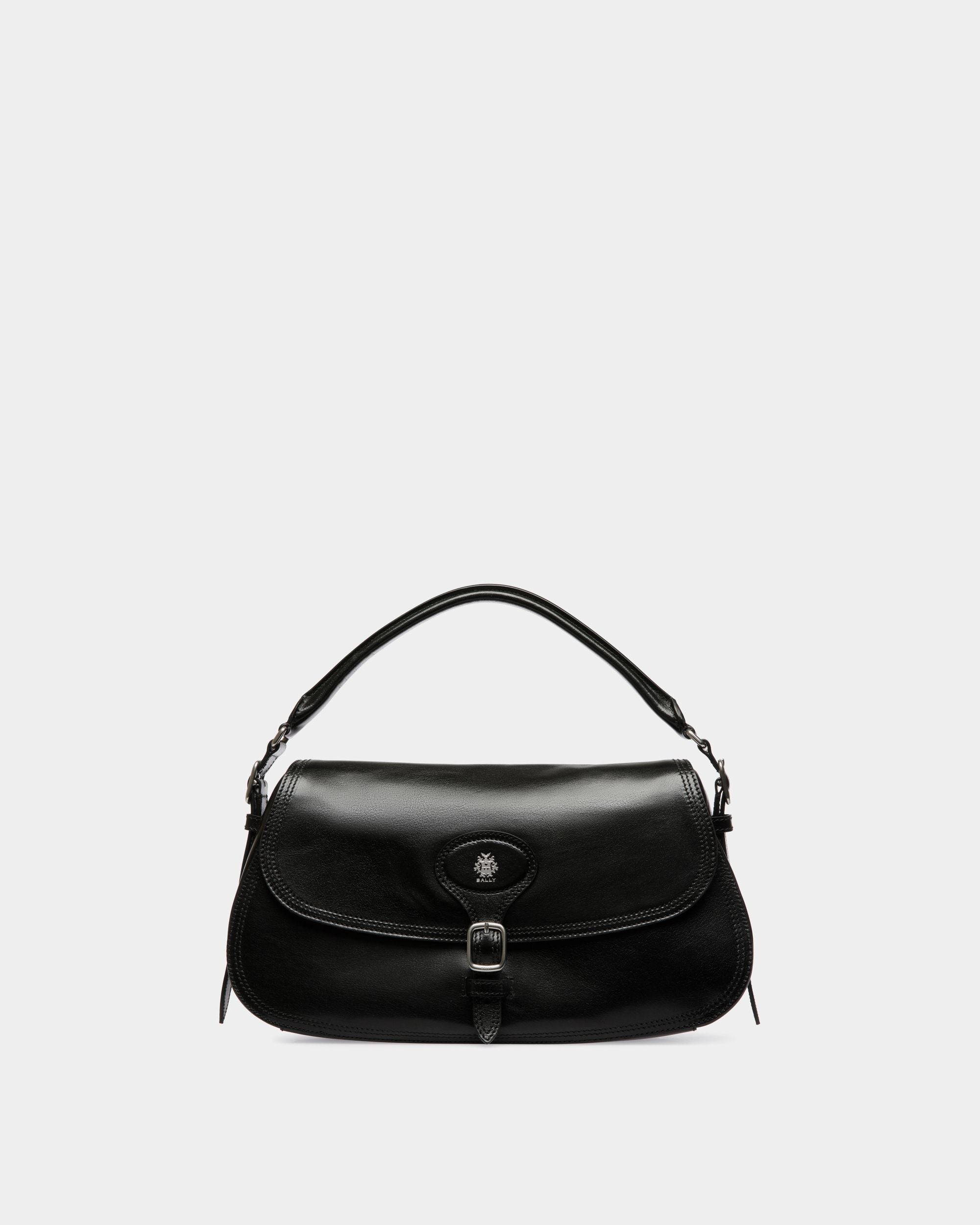 Sac D'épaule Beckett En Cuir Noir - Femme - Bally - 01