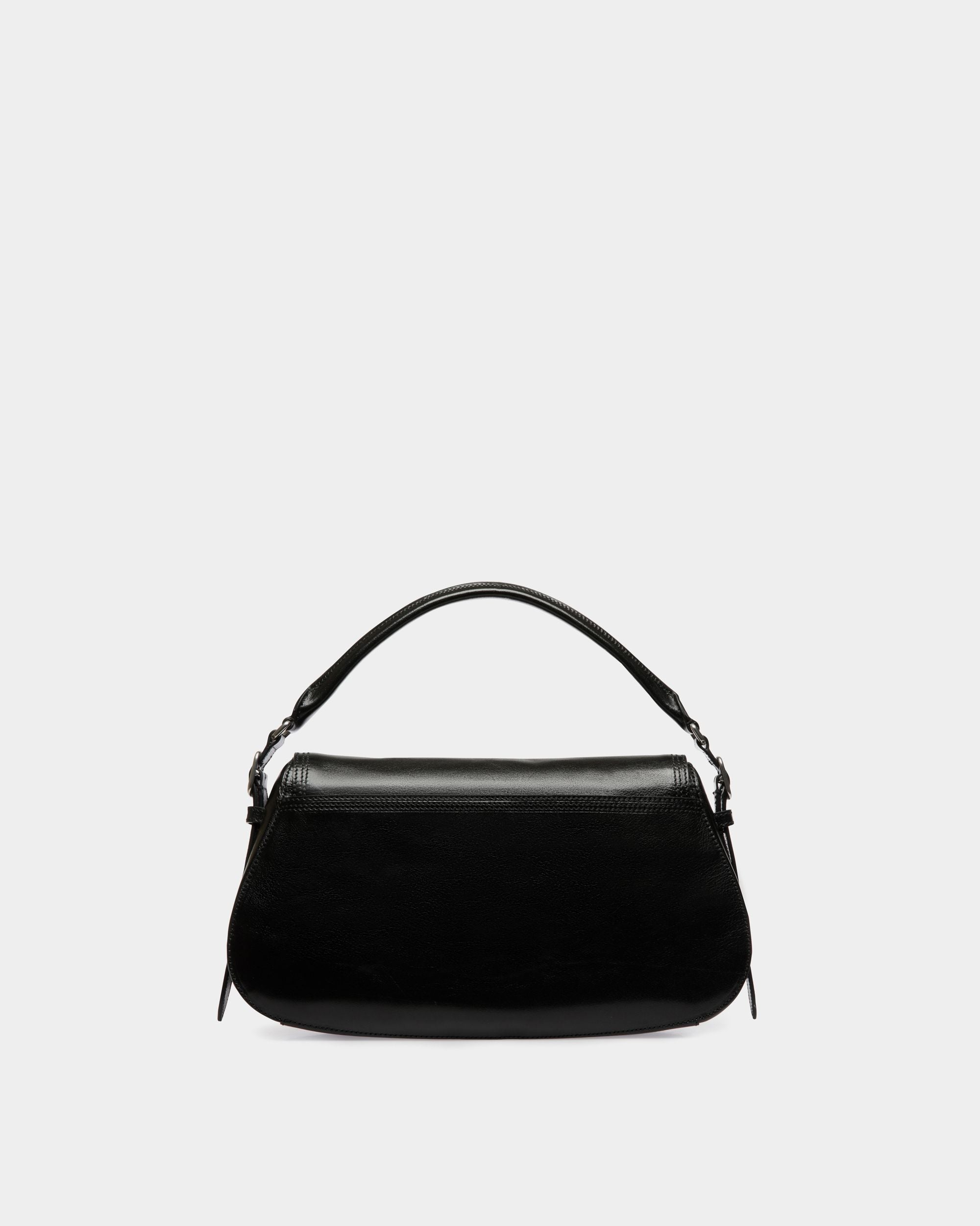 Sac D'épaule Beckett En Cuir Noir - Femme - Bally - 03
