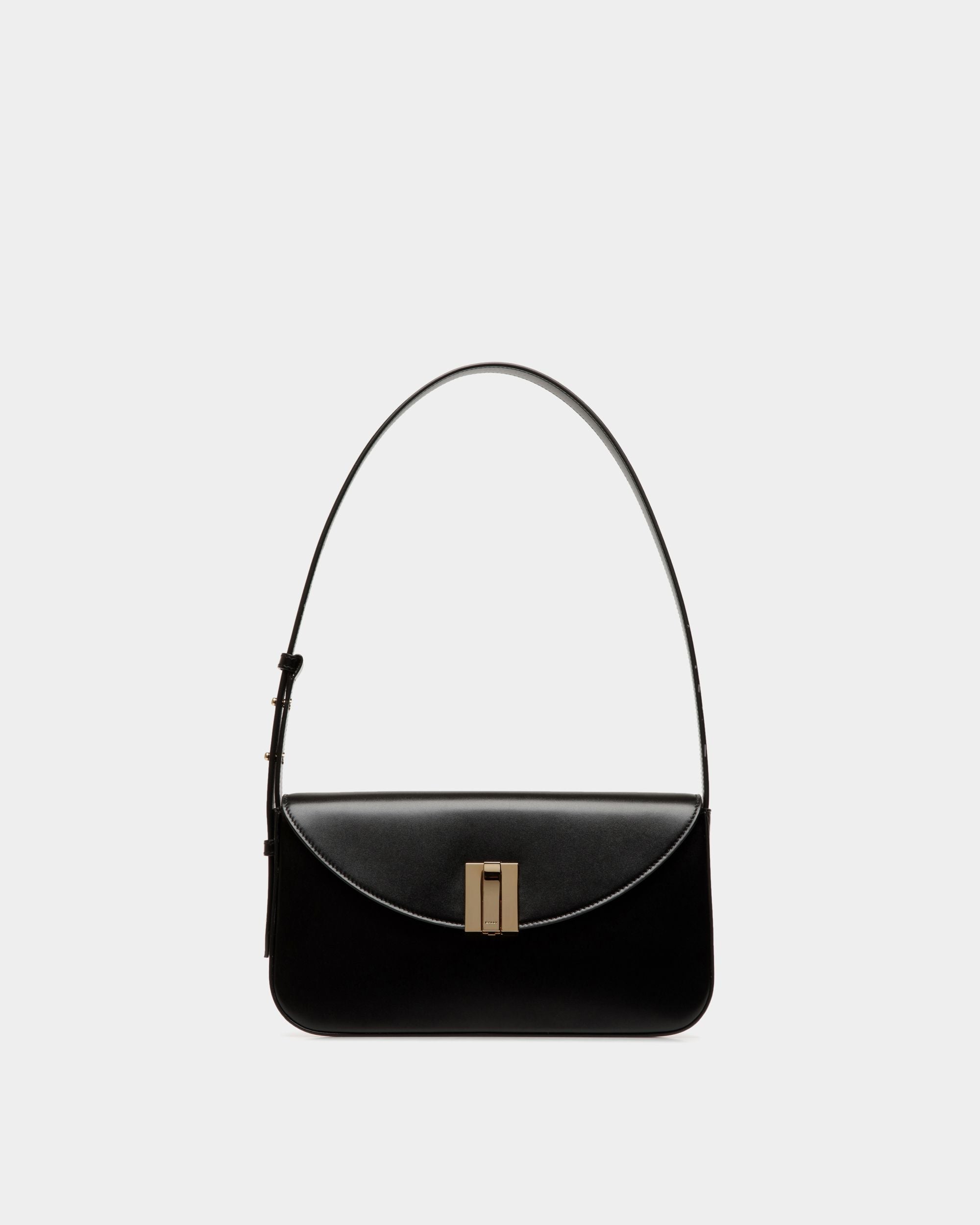 Petit Sac D'épaule Ollam En Cuir Noir - Femme - Bally - 01