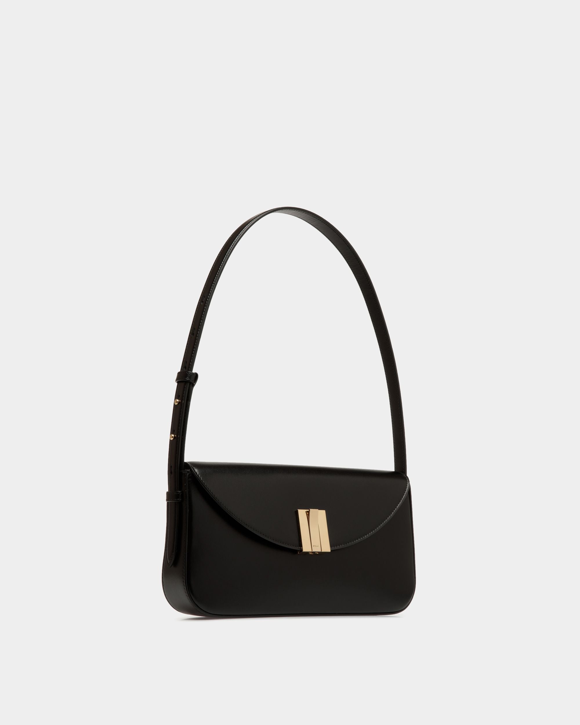 Petit Sac D'épaule Ollam En Cuir Noir - Femme - Bally - 04