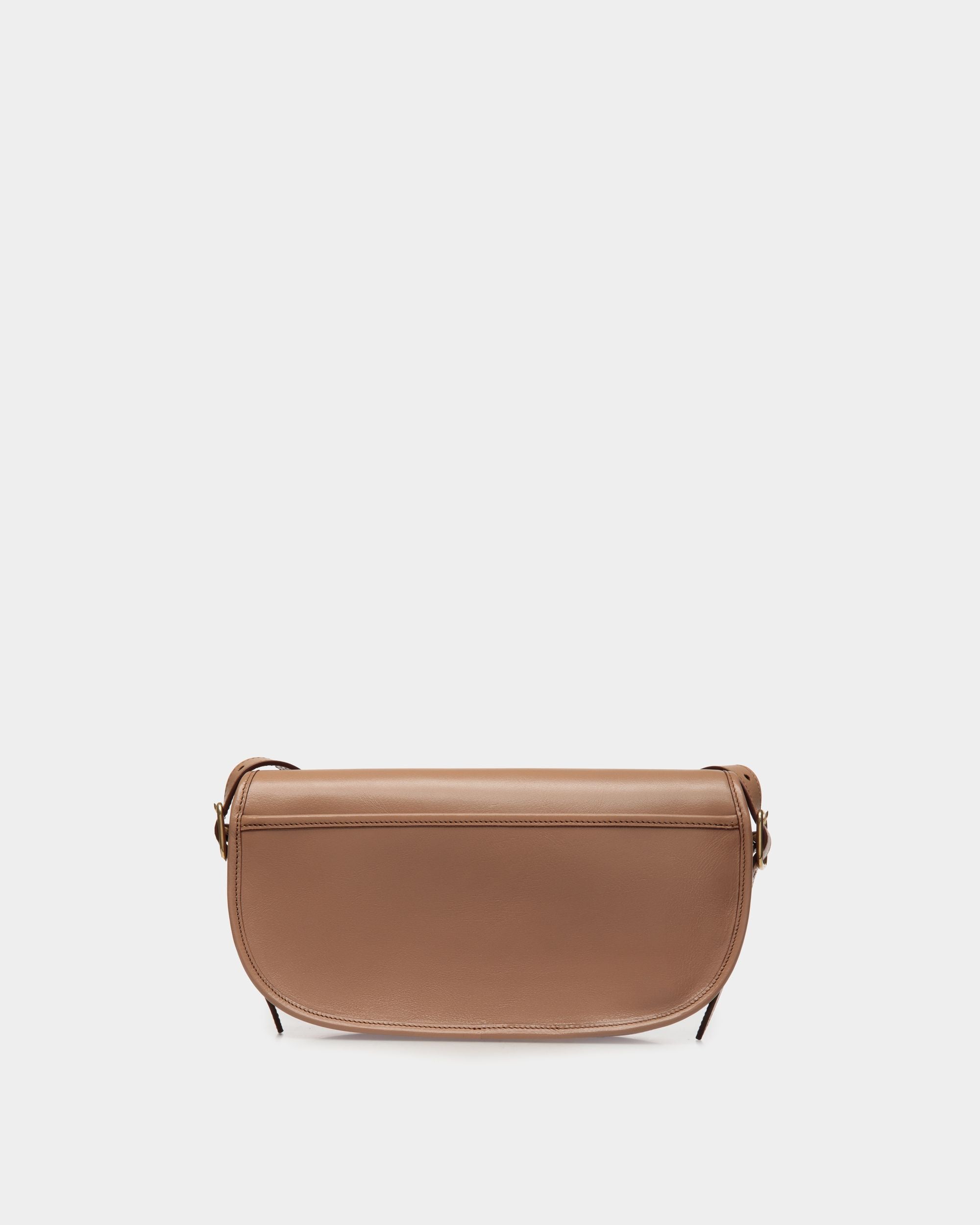 Sac À Bandoulière Beckett En Cuir Praline Beige - Femme - Bally - 03