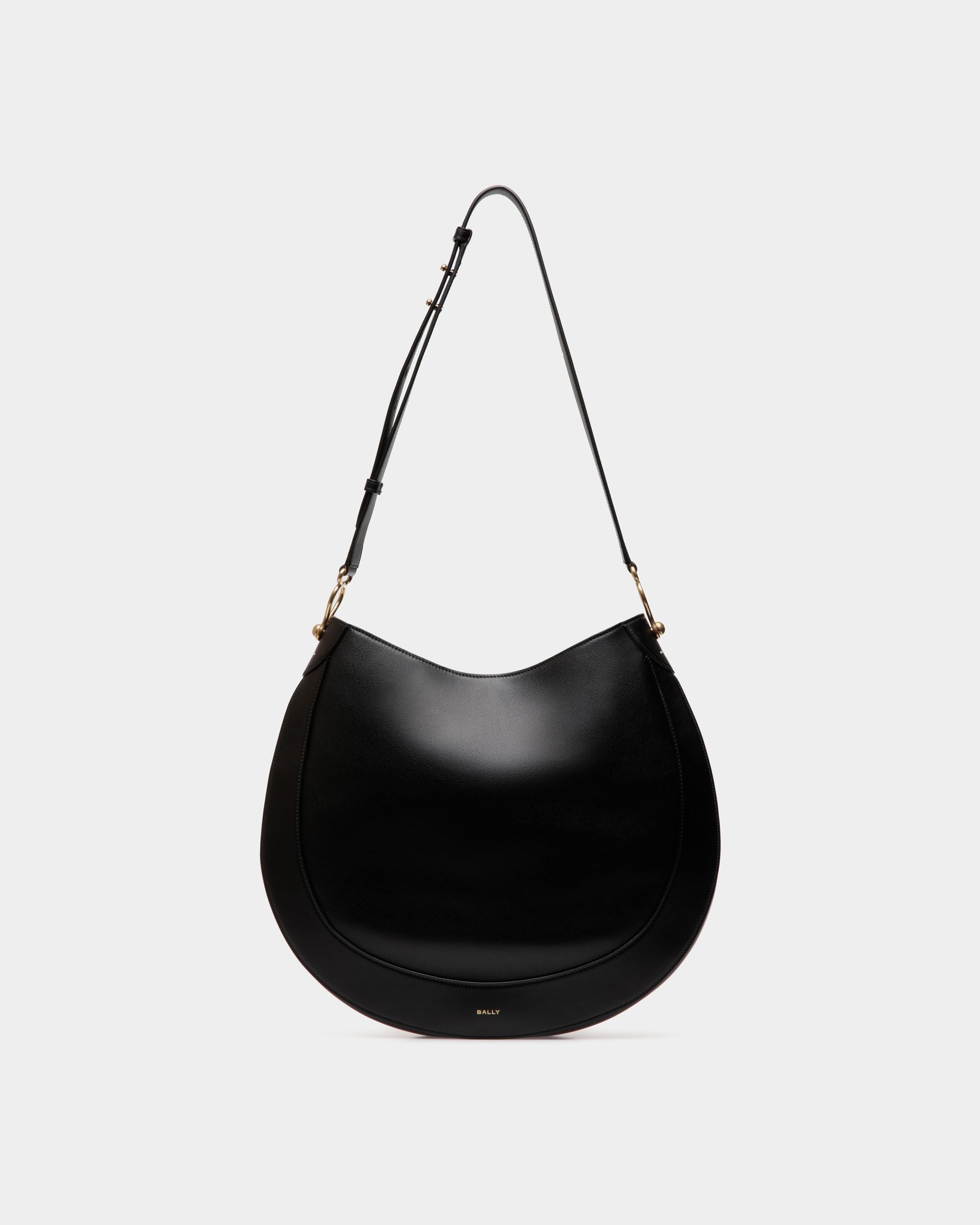 Sac Fourre-Tout Lune En Cuir Noir - Femme - Bally - 01