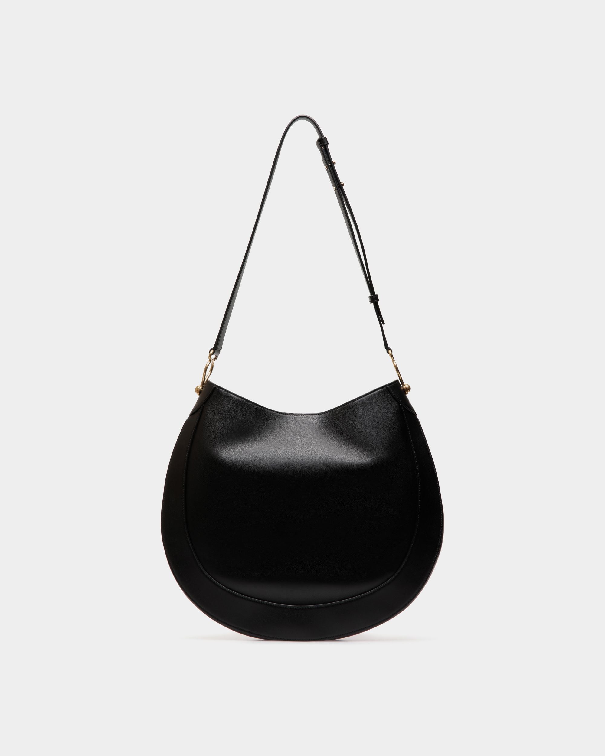 Sac Fourre-Tout Lune En Cuir Noir - Femme - Bally - 03