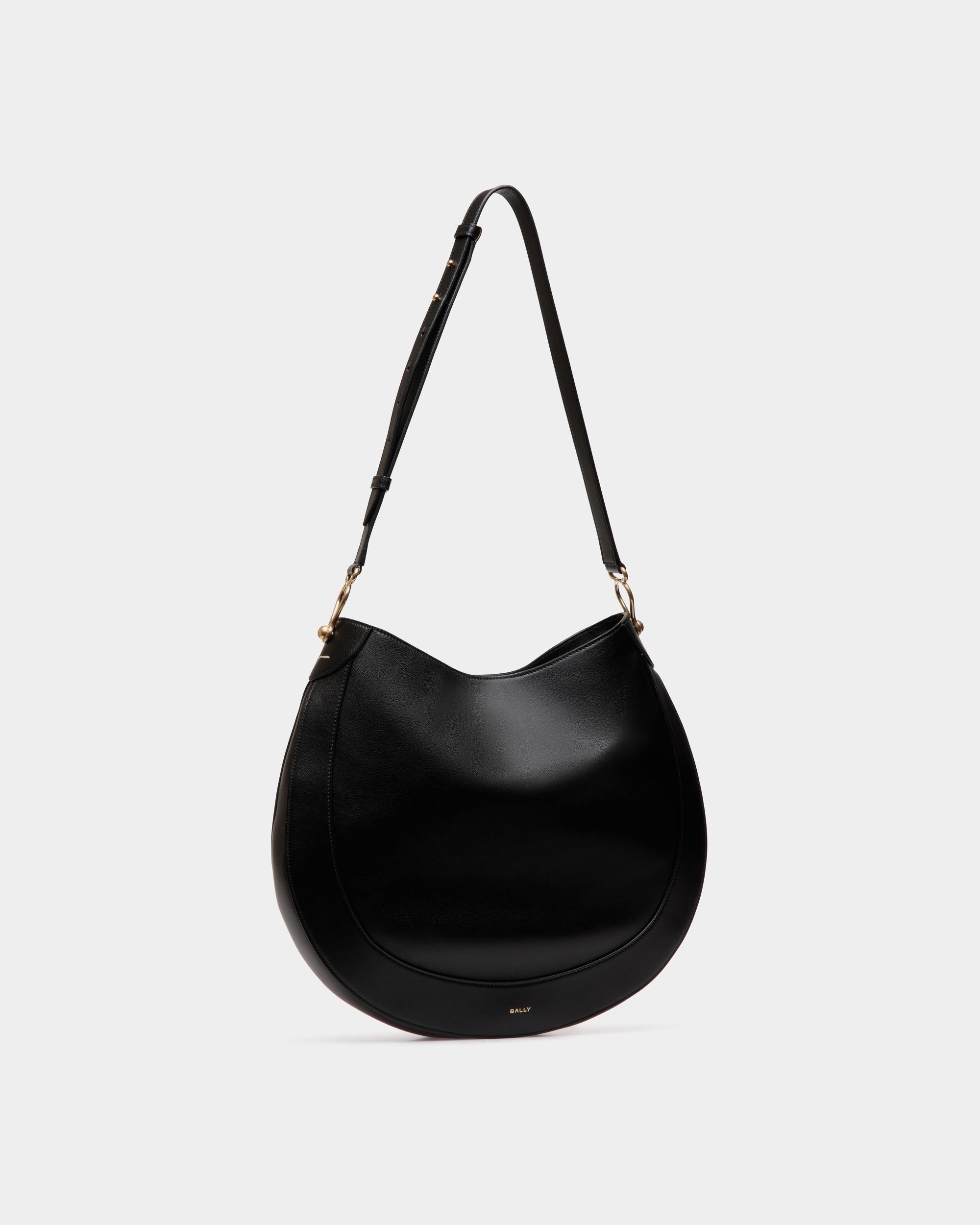 Sac Fourre-Tout Lune En Cuir Noir - Femme - Bally - 04