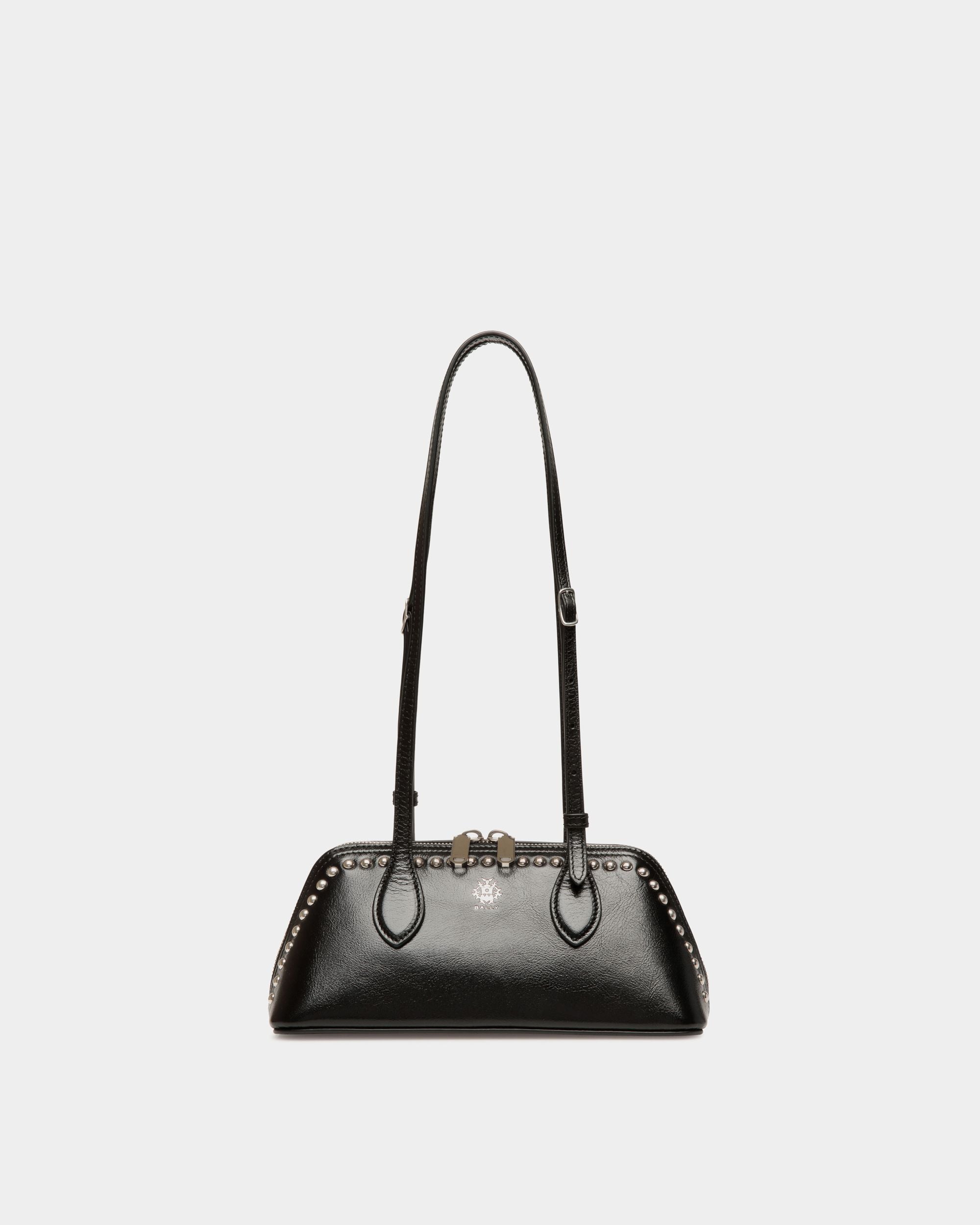 Minisac Ray En Cuir Noir Avec Clous - Femme - Bally - 01