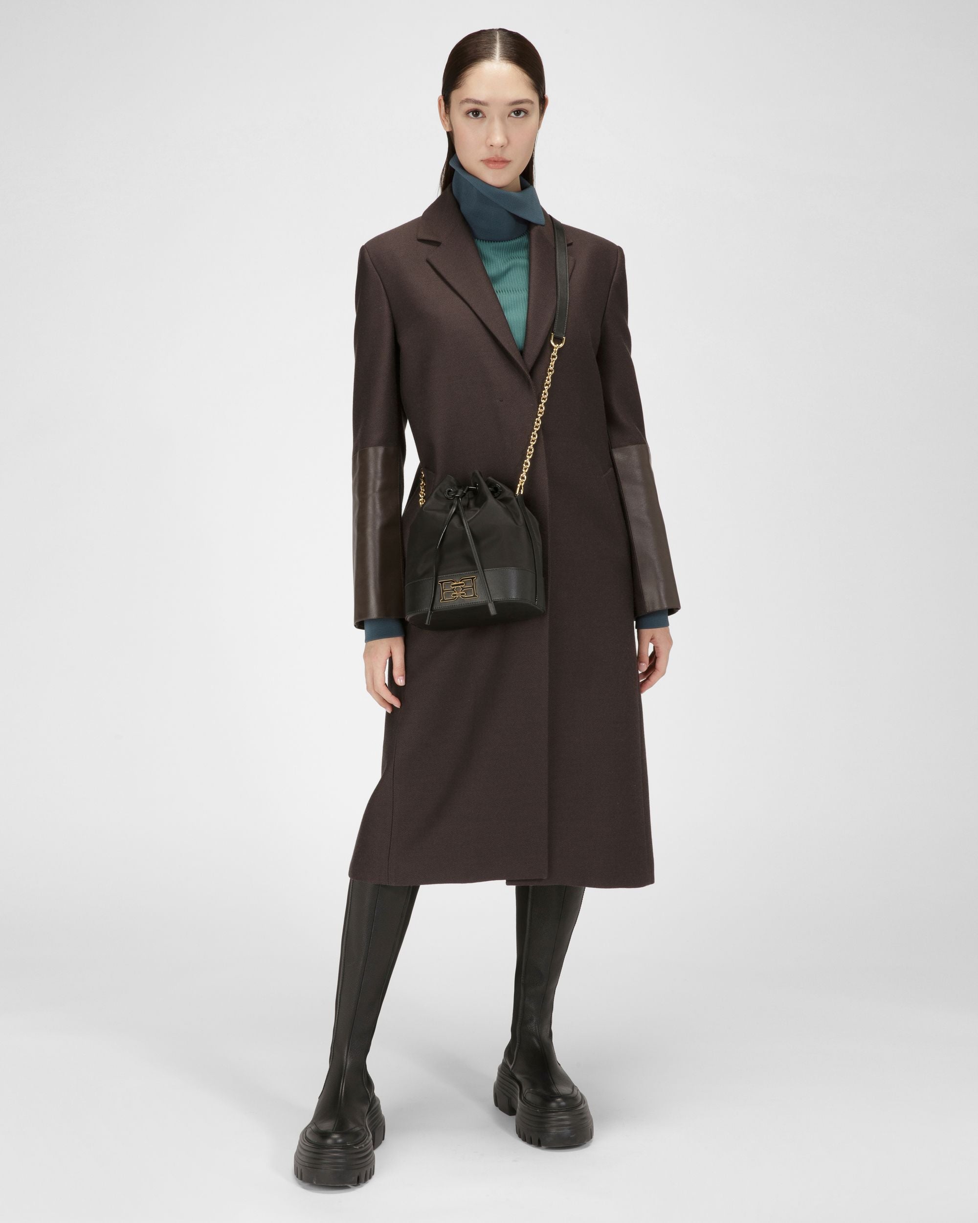 Eoh Sac Seau En Nylon Noir - Femme - Bally - 07