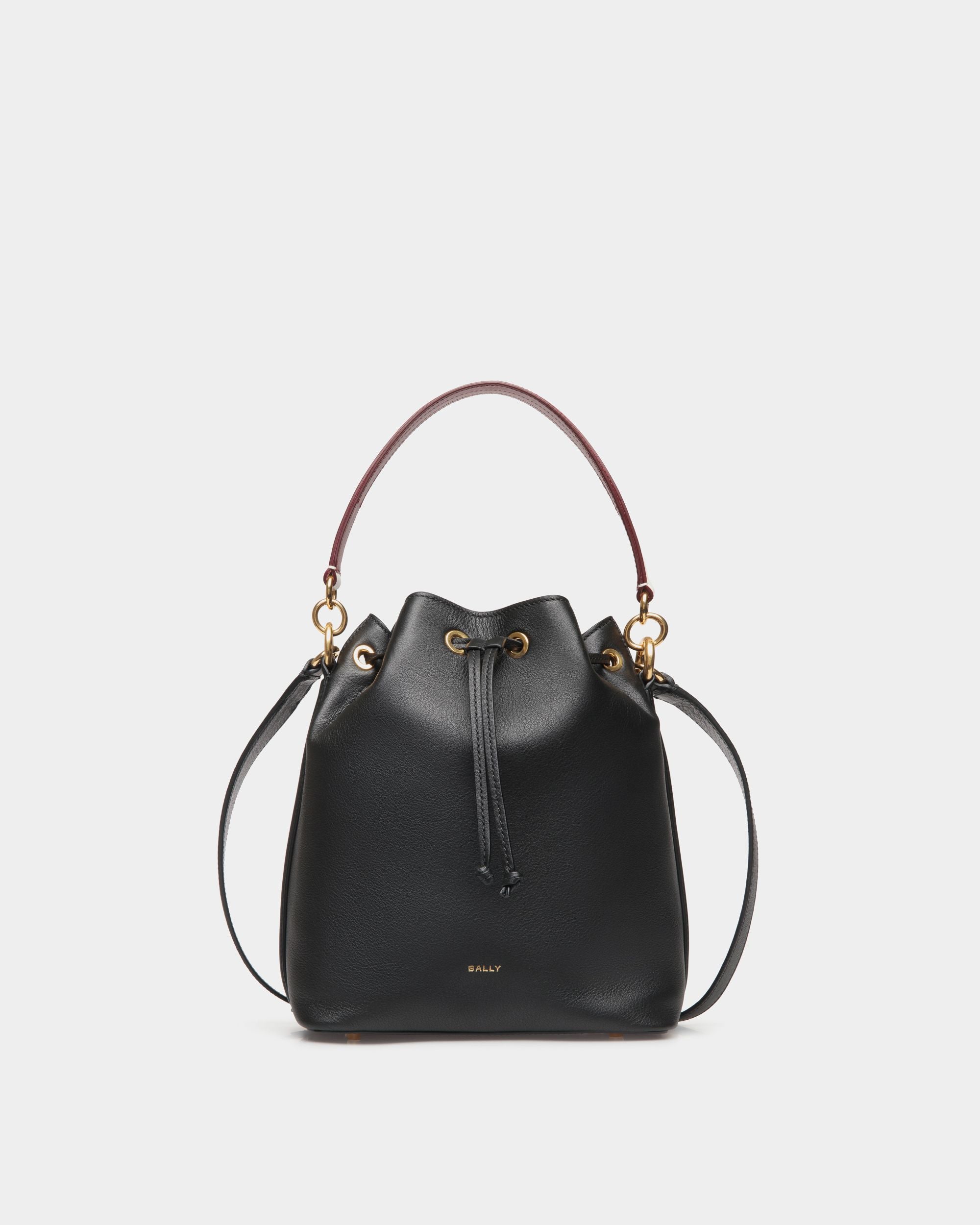 Sac Seau Code En Cuir Noir - Femme - Bally - 01
