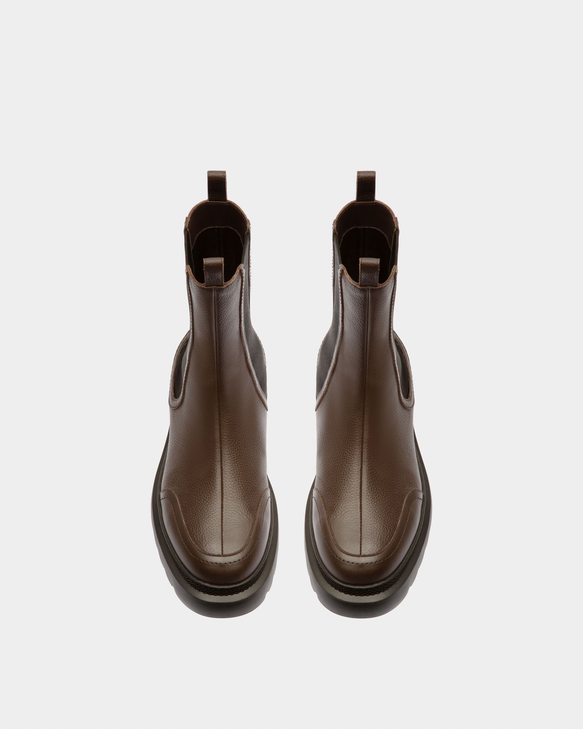 Ginny Bottines En Cuir Marron - Femme - Bally - 02