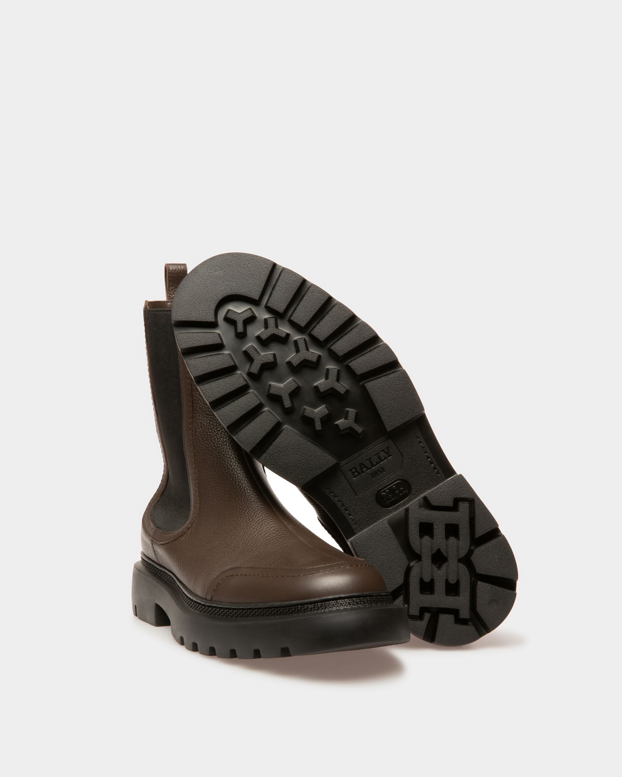 Ginny Bottines En Cuir Marron - Femme - Bally - 05