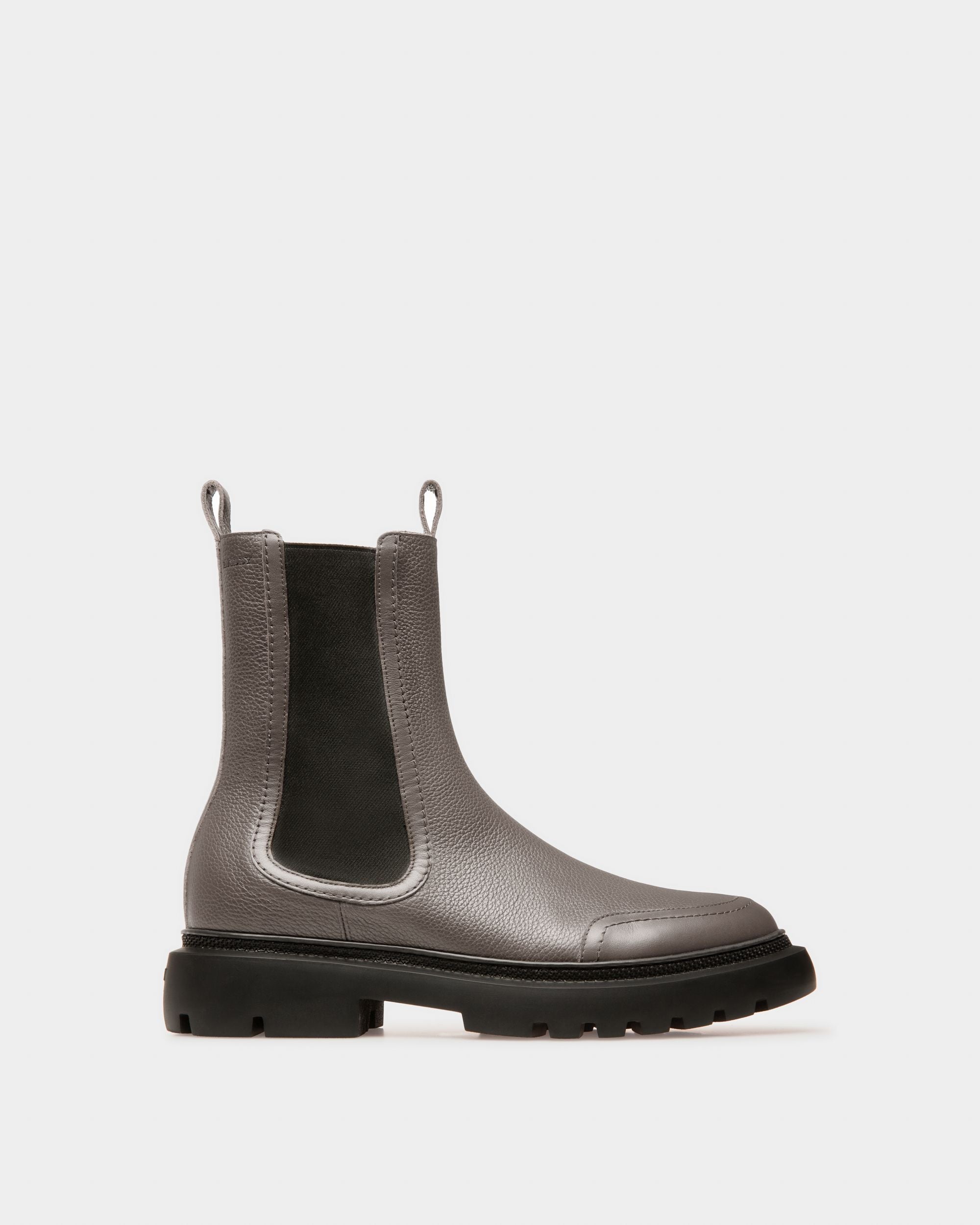 Ginny Bottines En Cuir Gris - Femme - Bally - 01