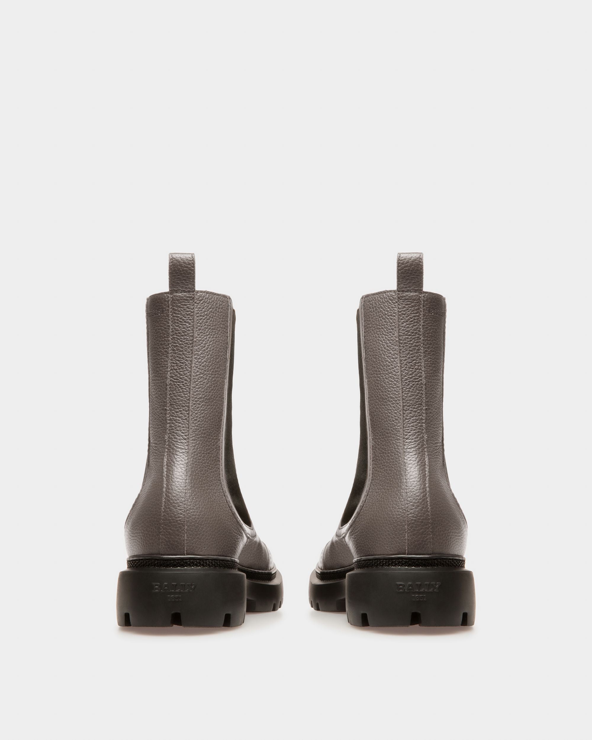 Ginny Bottines En Cuir Gris - Femme - Bally - 04