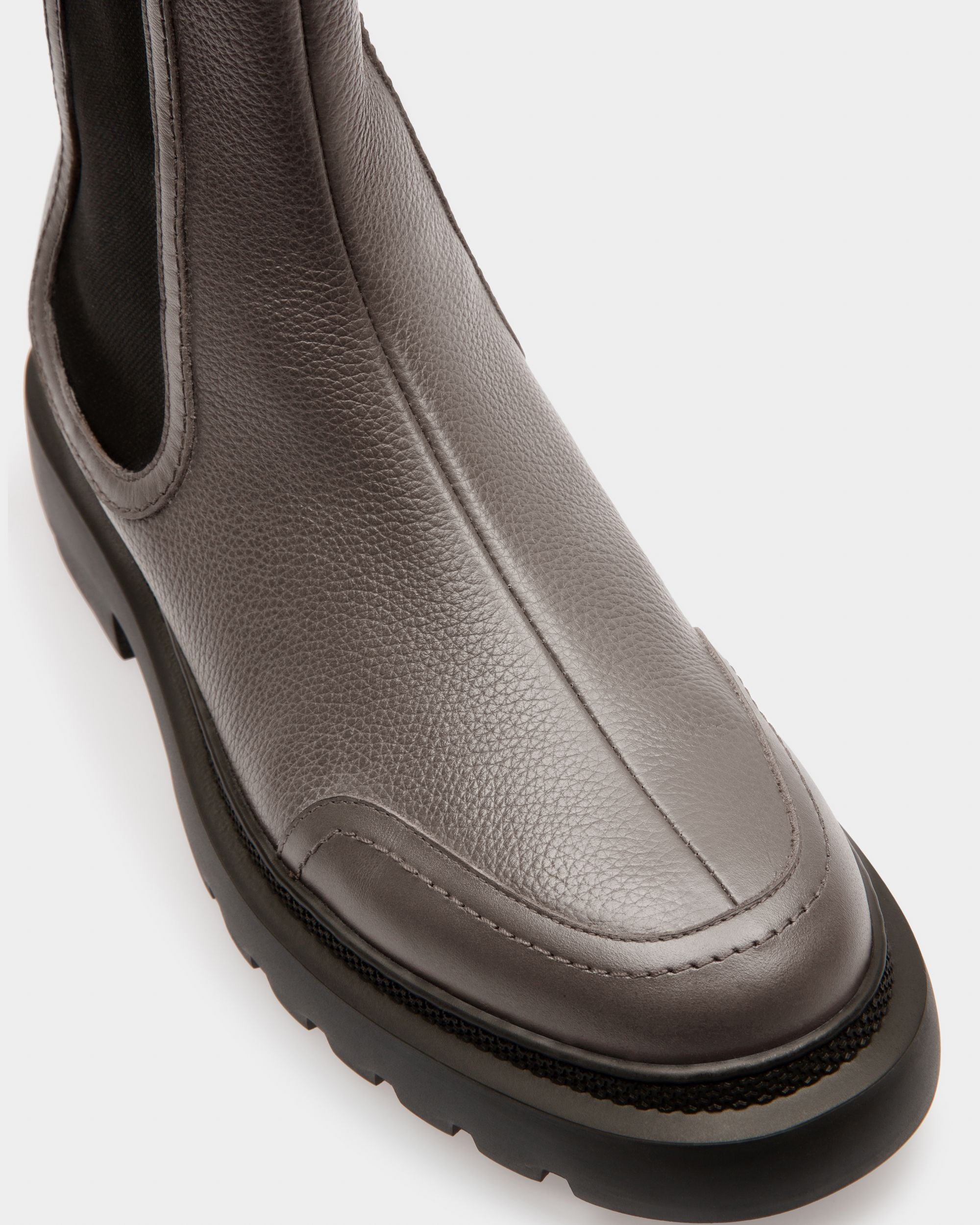 Ginny Bottines En Cuir Gris - Femme - Bally - 06