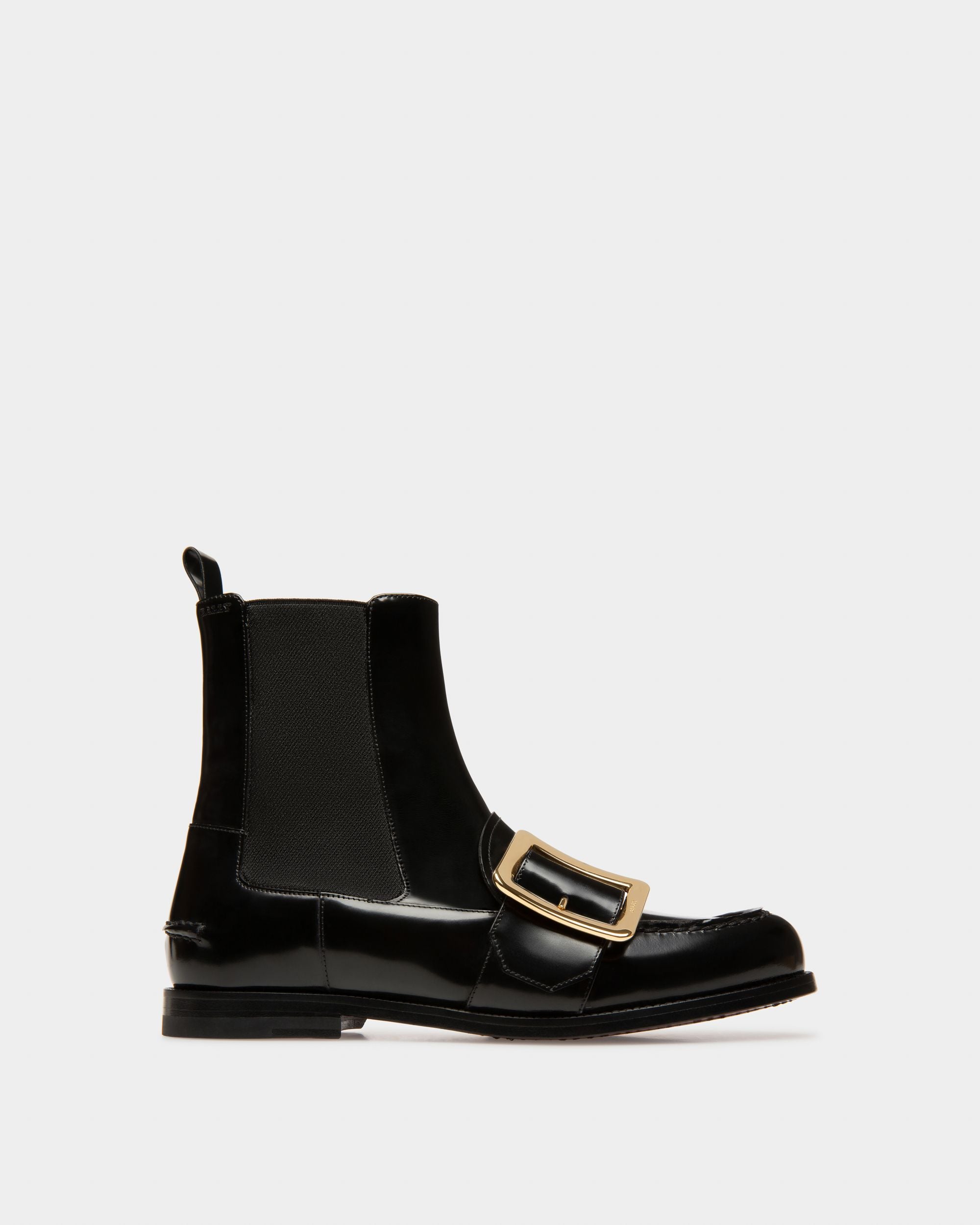 Clorine Bottines En Cuir Noir Et Élastique - Femme - Bally - 01
