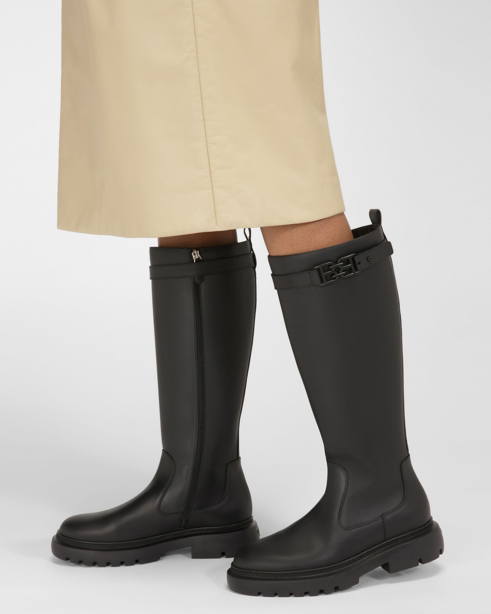 Gaila Bottes En Cuir Noir - Femme - Bally - 02