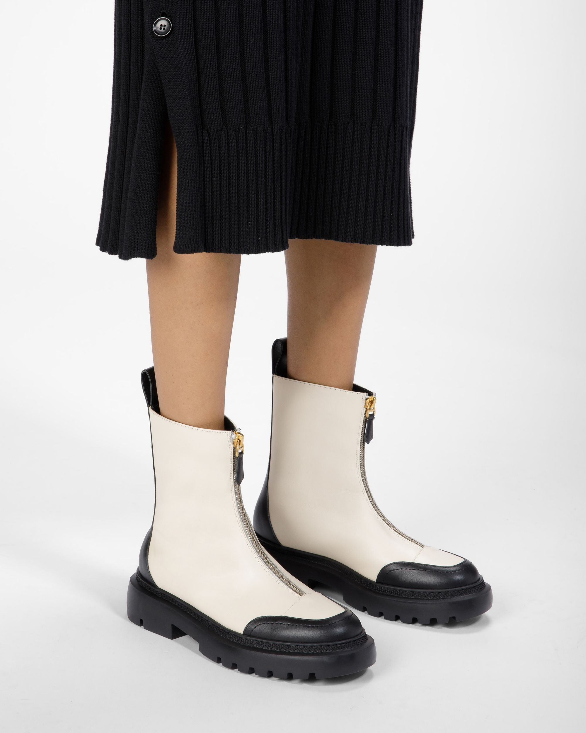 Giuli Bottines En Cuir Ivoire - Femme - Bally - 03