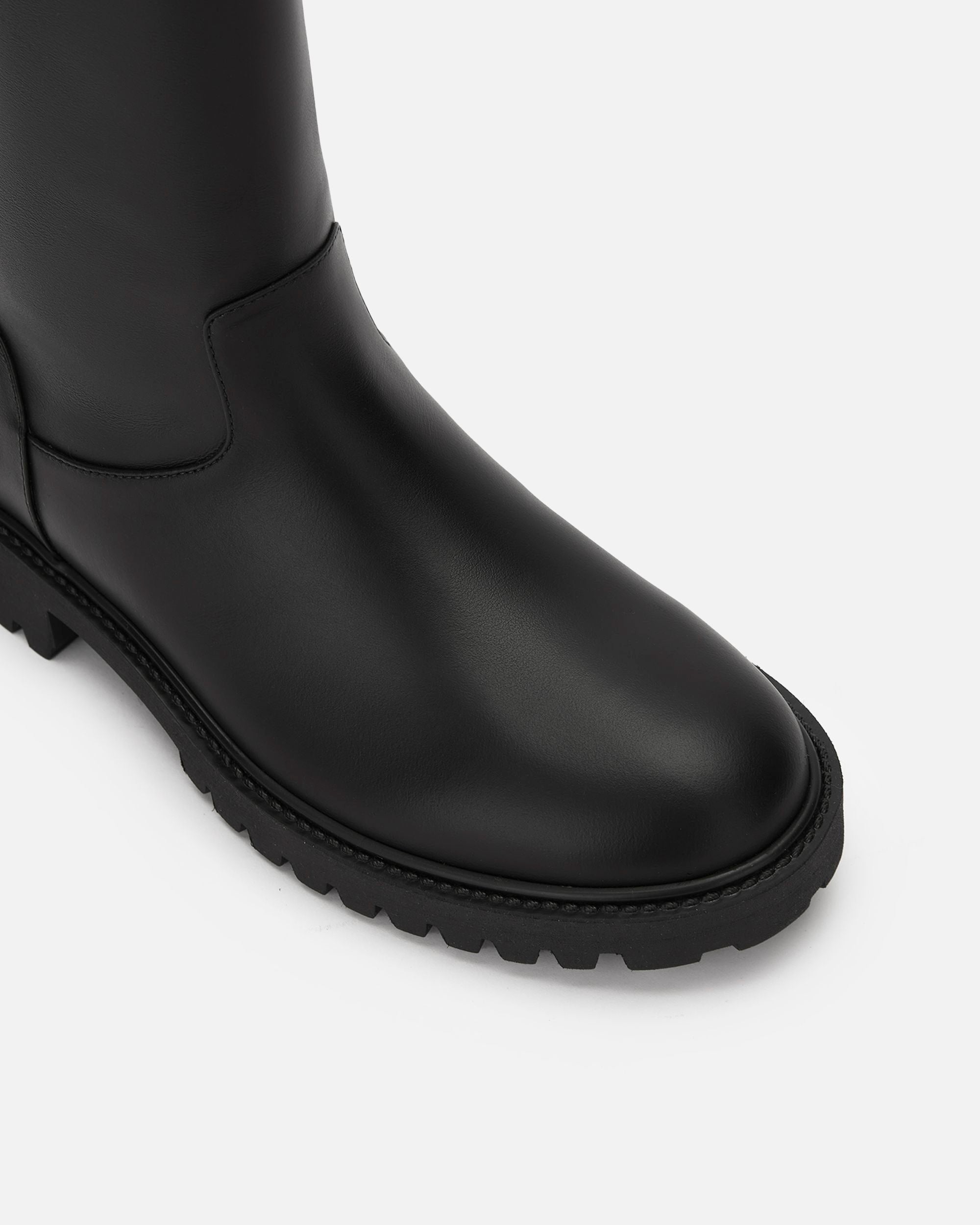 Women's Black Leather Boots - Femme - Bally - 04