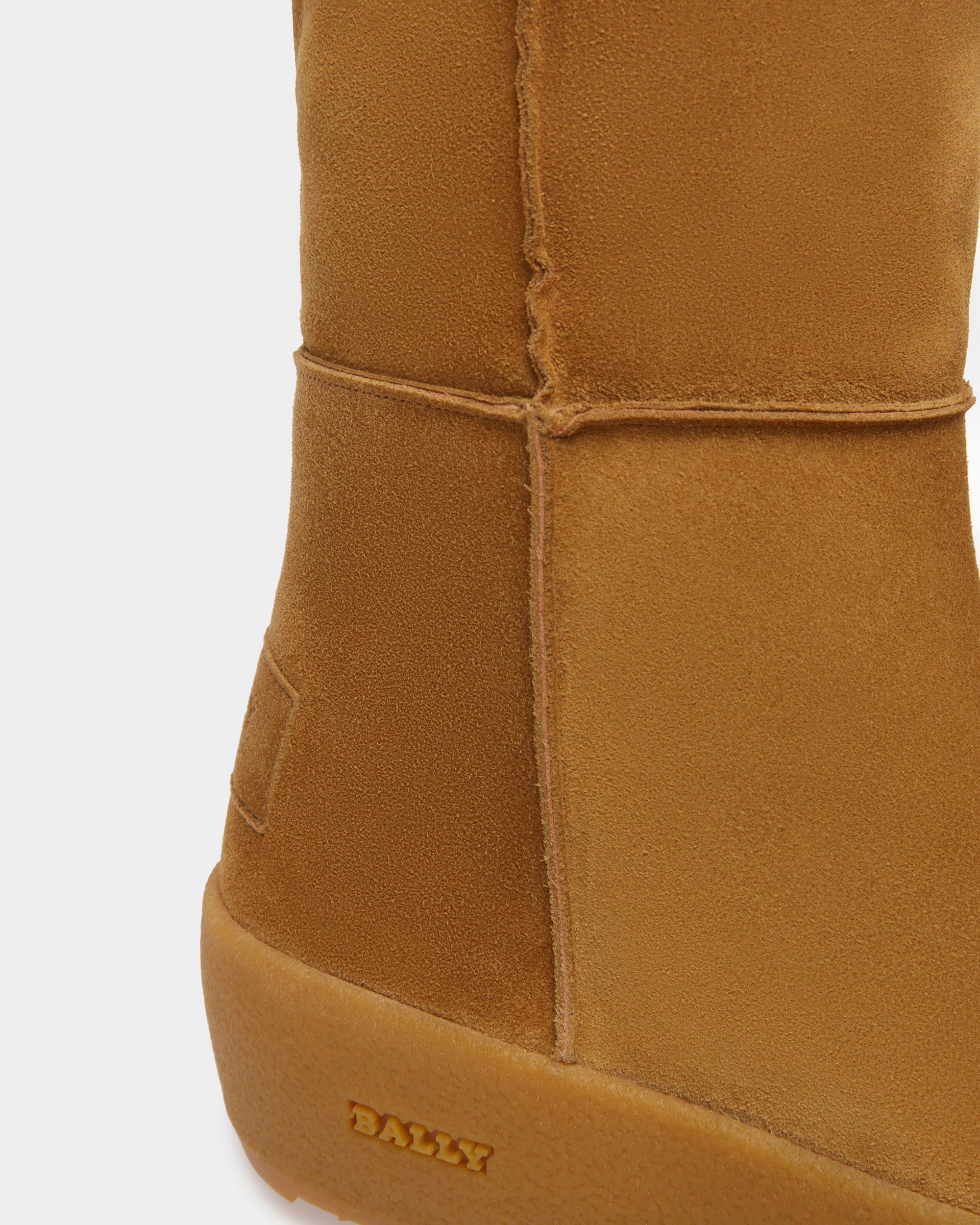 Cortina Bottes Montantes En Cuir Camel - Femme - Bally - 06
