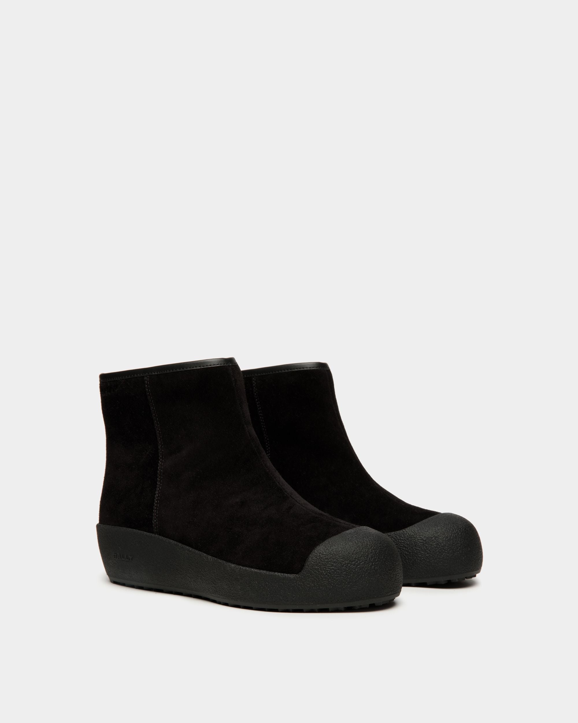 Bottine Bally Curling En Daim Noir - Femme - Bally - 02