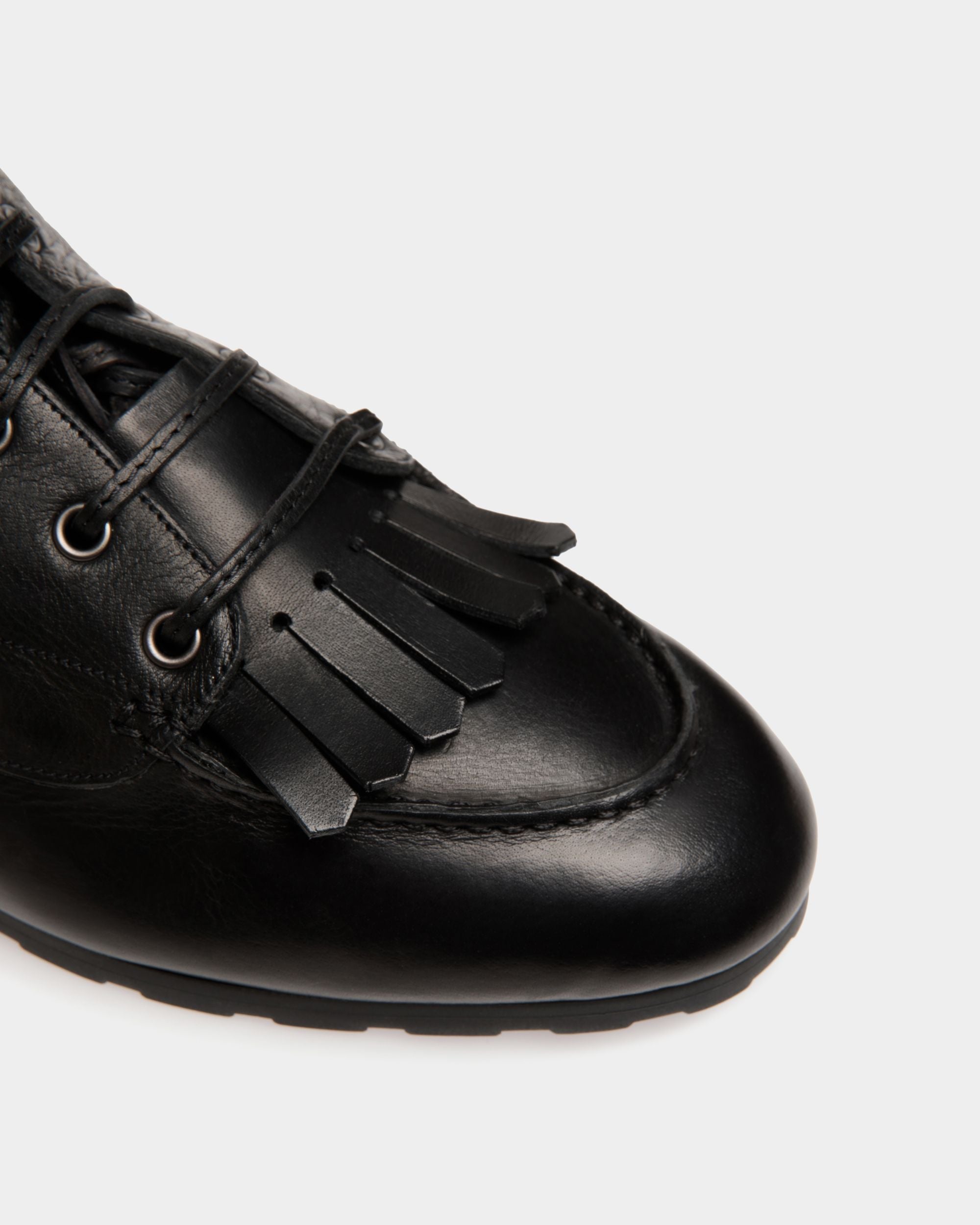 Plume Boot In Black Leather - Femme - Bally - 06