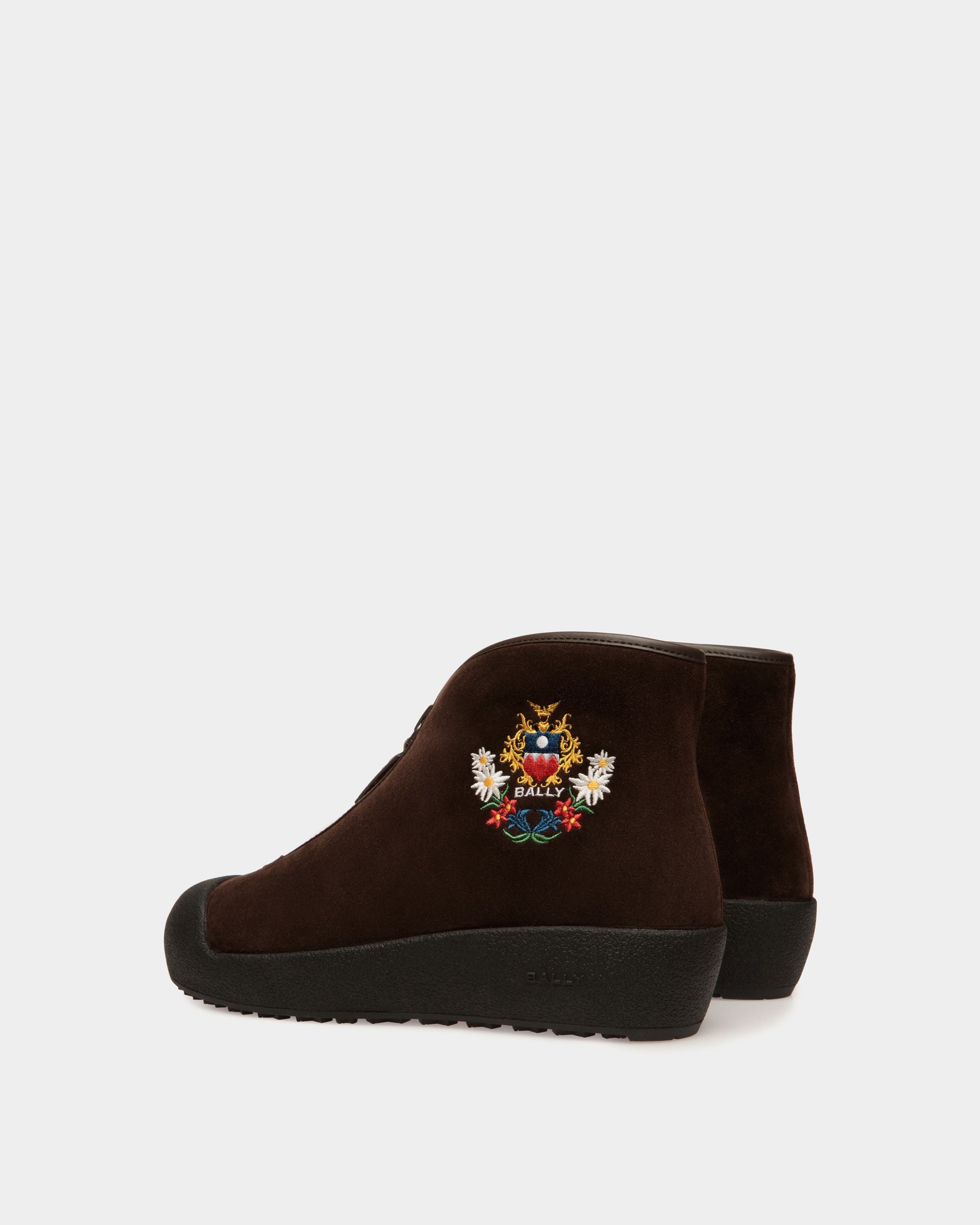 Bottine De La Capsule D’hiver En Daim Marron - Femme - Bally - 04
