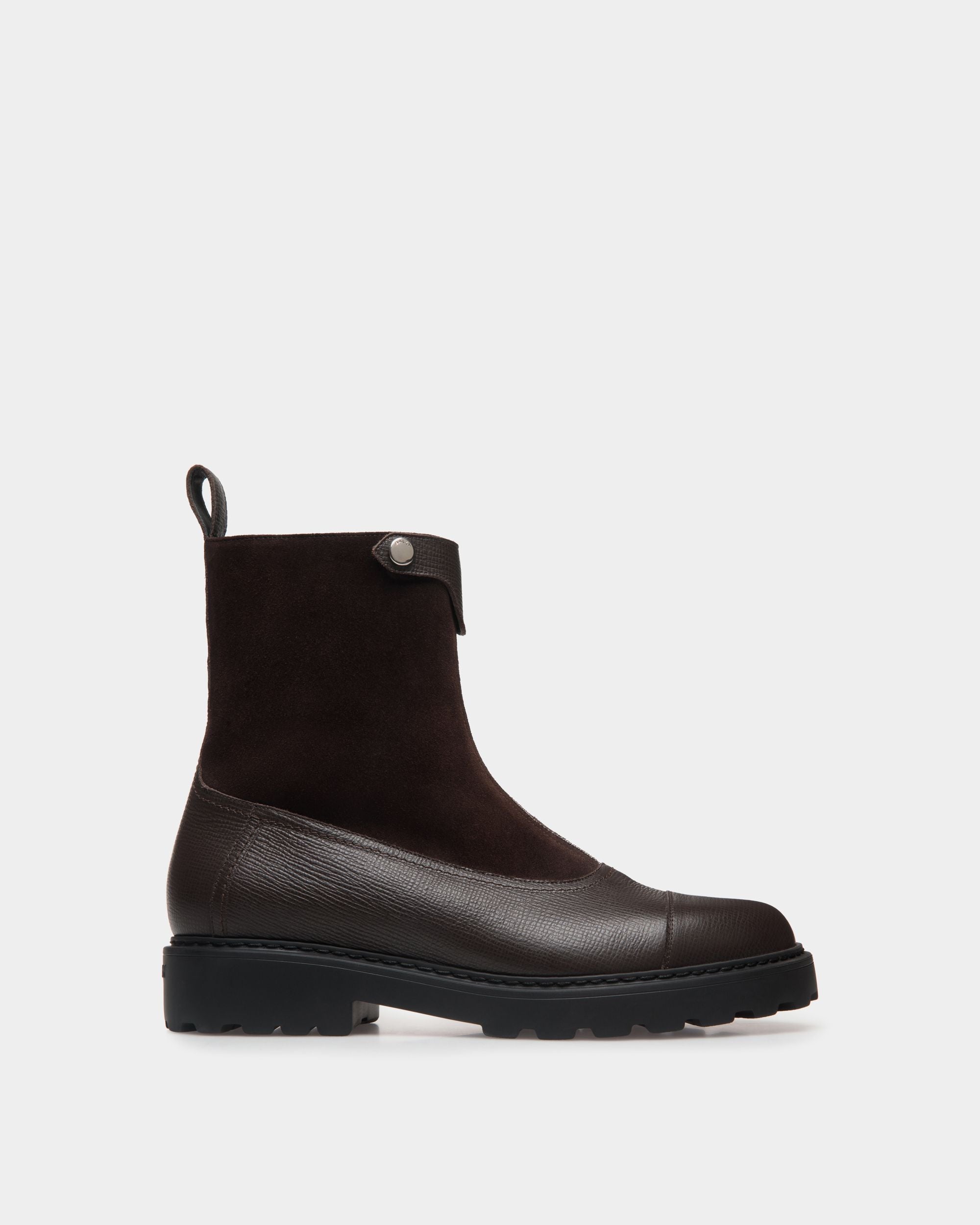 Bottine Gusto En Cuir Ebano - Femme - Bally - 01