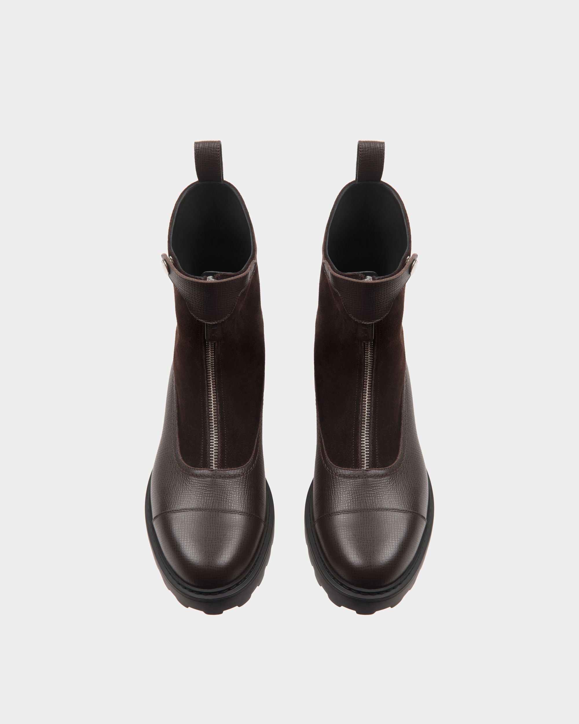 Bottine Gusto En Cuir Ebano - Femme - Bally - 04