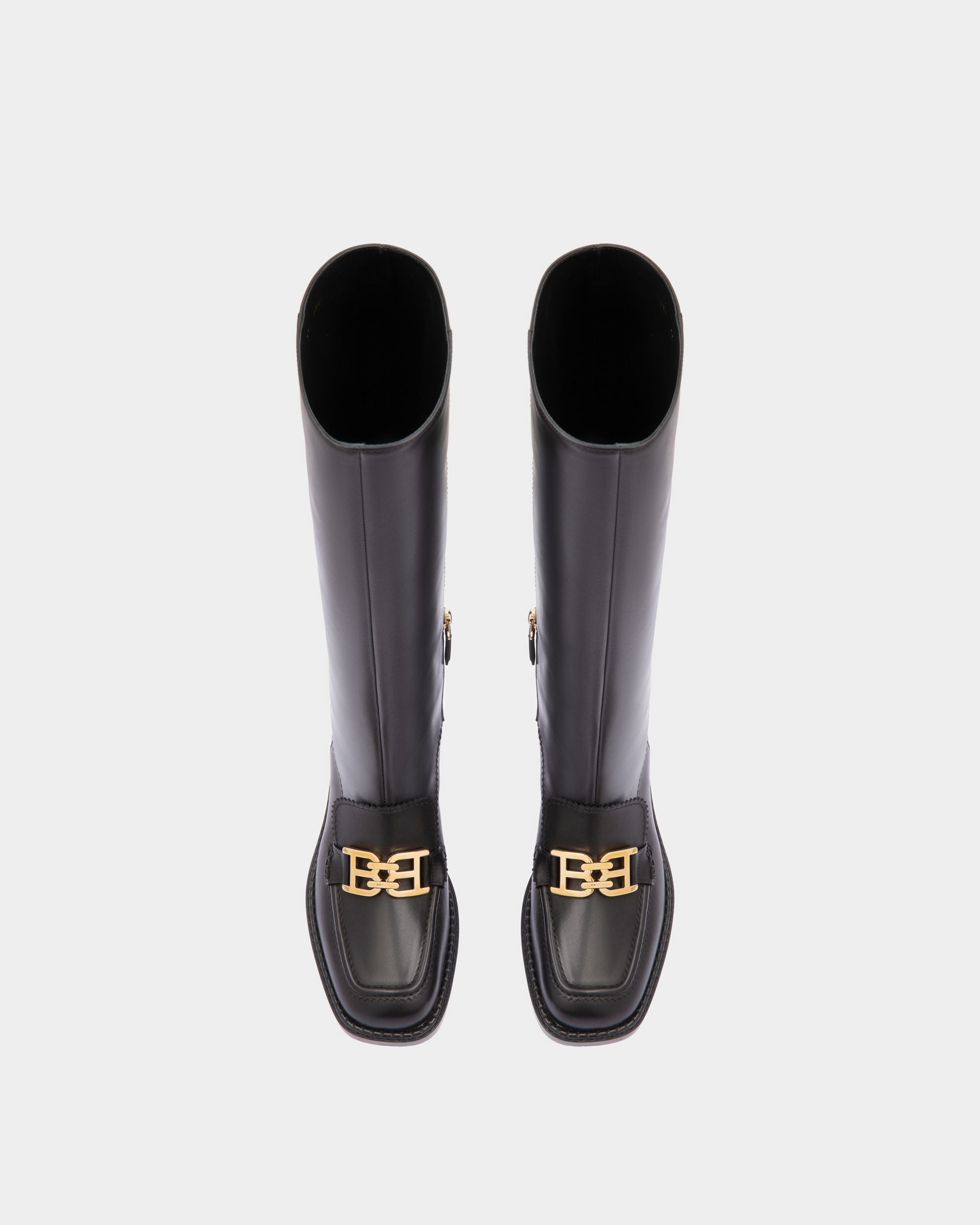 Ebele Bottes Longues En Cuir Noir - Femme - Bally - 03