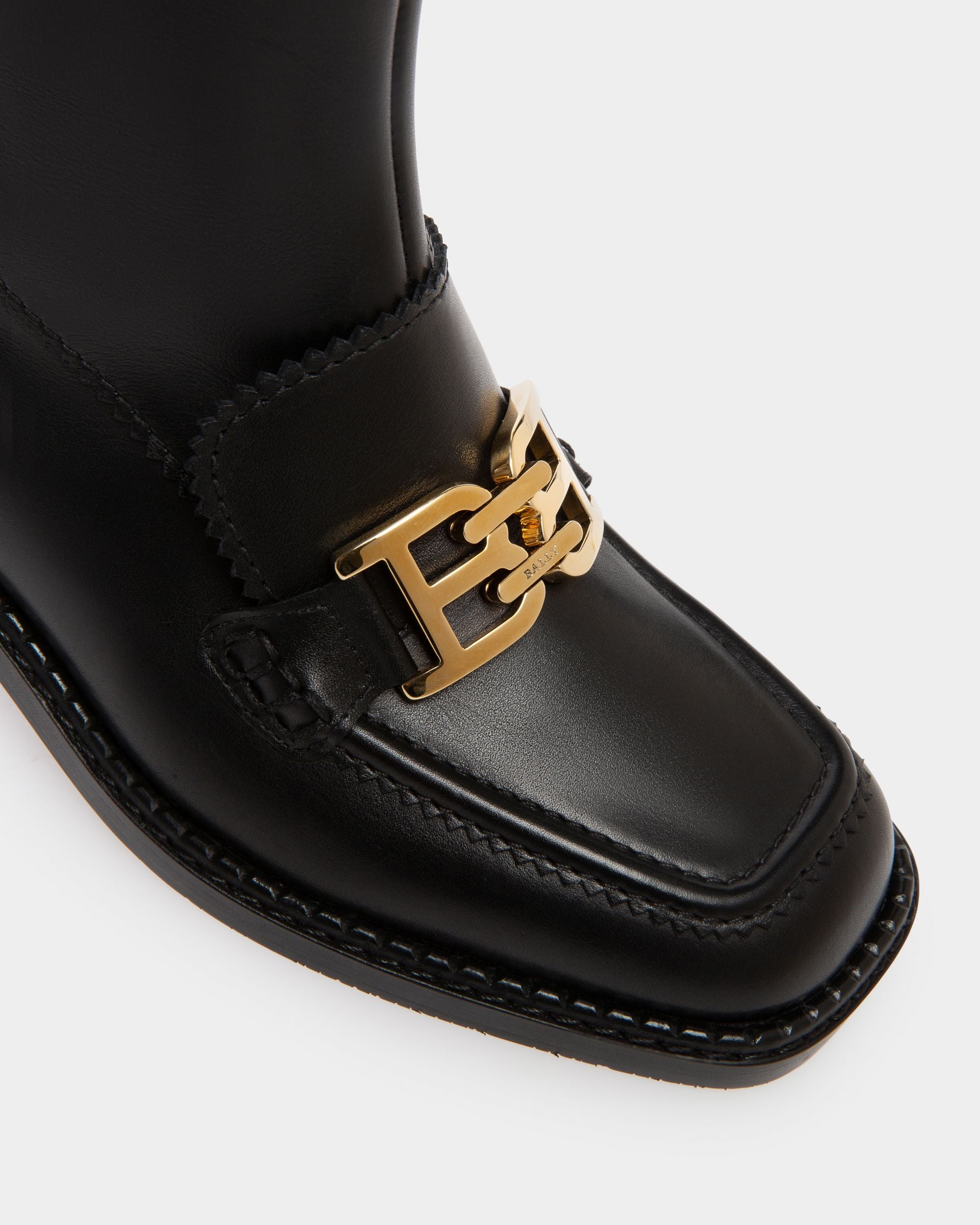 Ebele Bottes Longues En Cuir Noir - Femme - Bally - 05