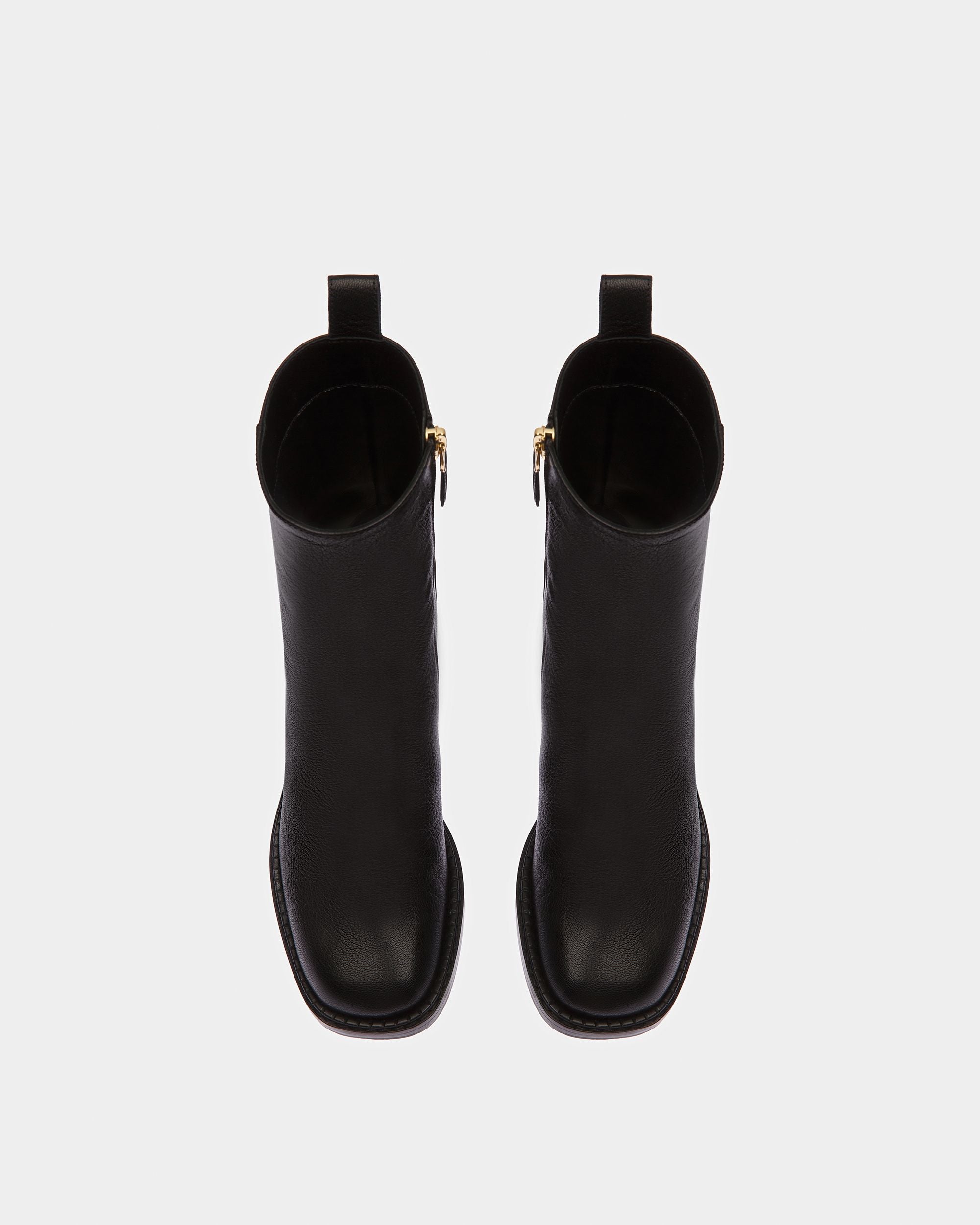 Austine Bottes En Cuir Noir - Femme - Bally - 02