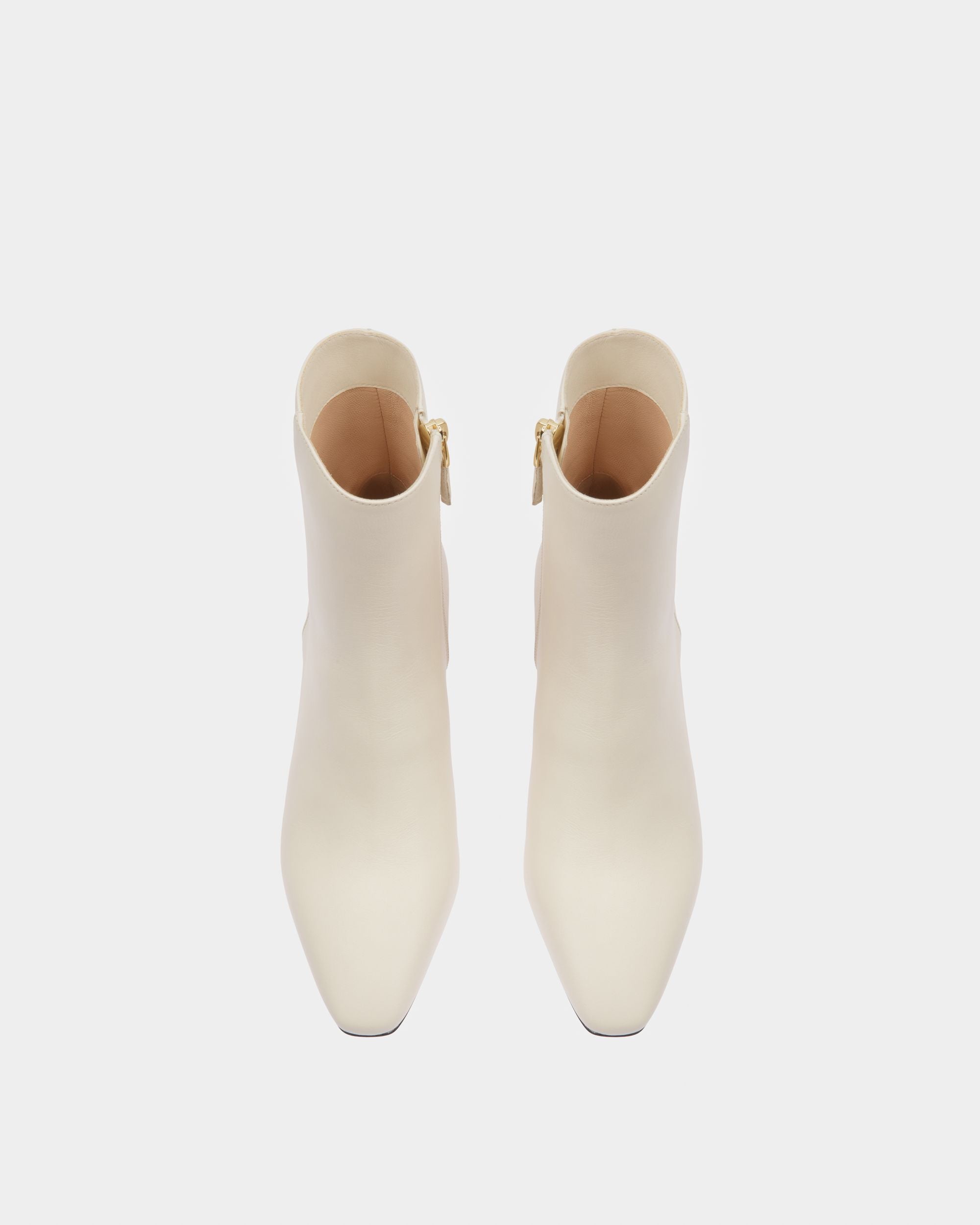 Glenda Bottes En Cuir Ivoire - Femme - Bally - 02