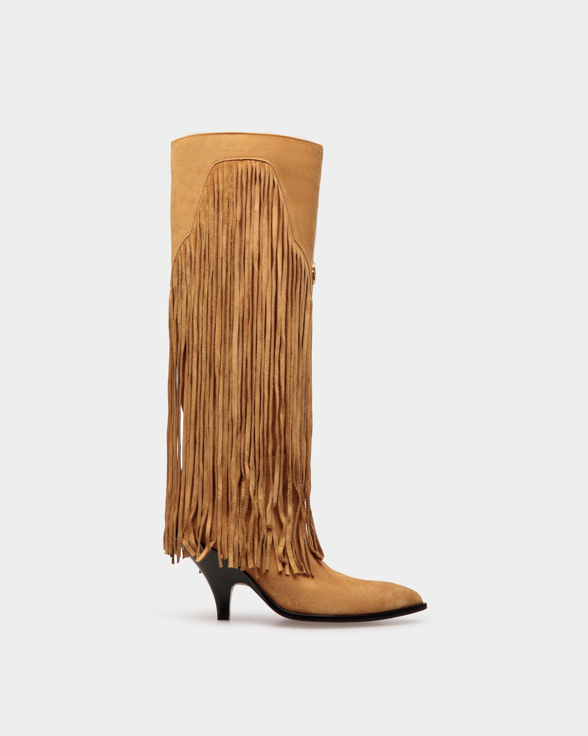 Bottes Montantes Laredo En Cuir Couleur Sable - Femme - Bally - 01
