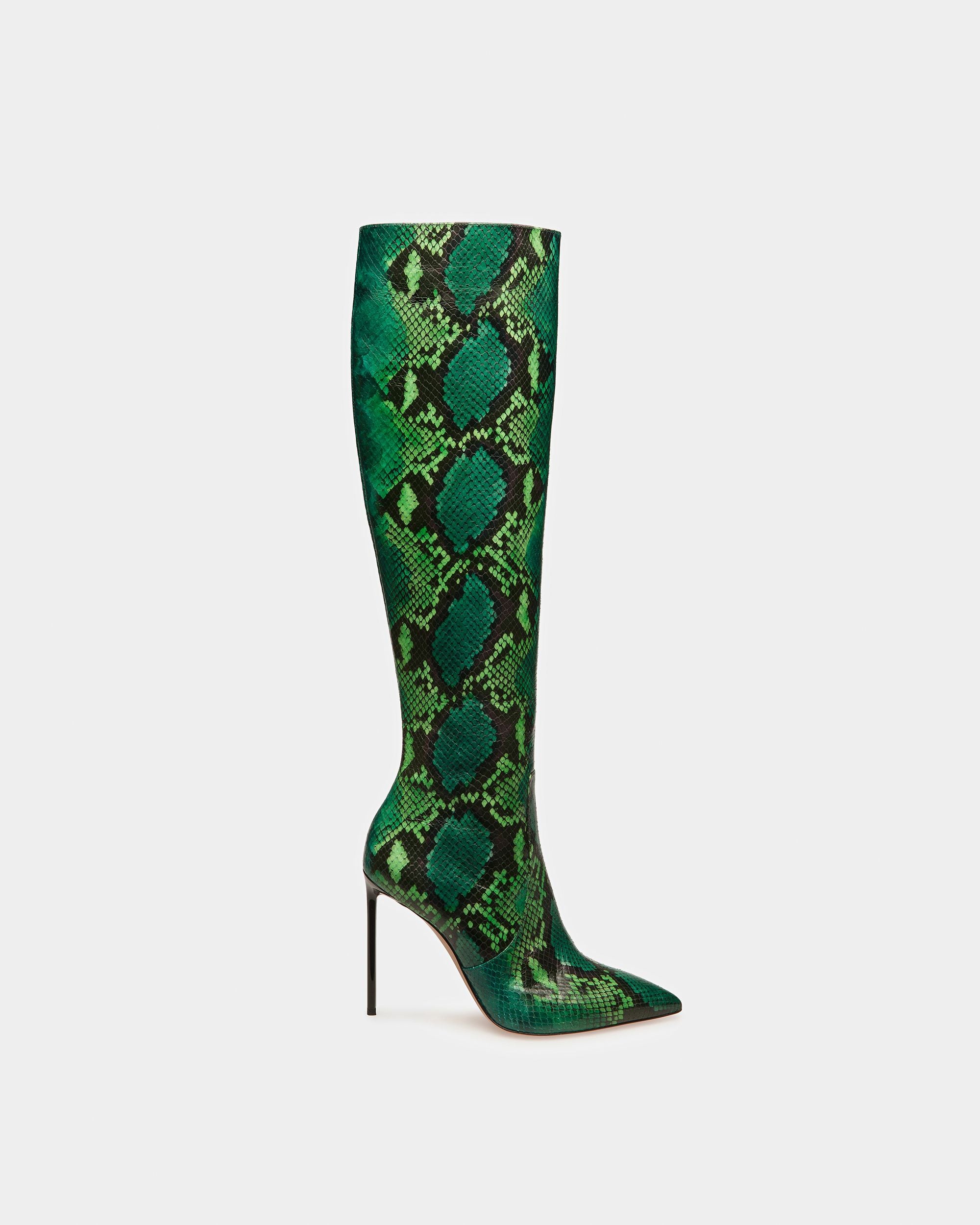 Botte Block Finition Imprimé Python - Femme - Bally - 01