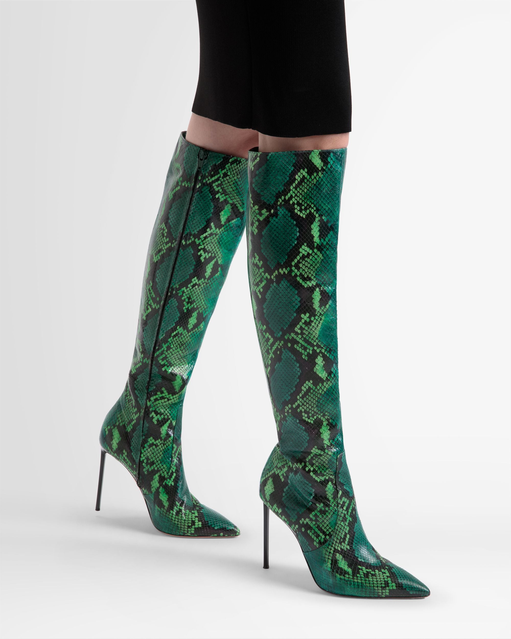 Botte Block Finition Imprimé Python - Femme - Bally - 02